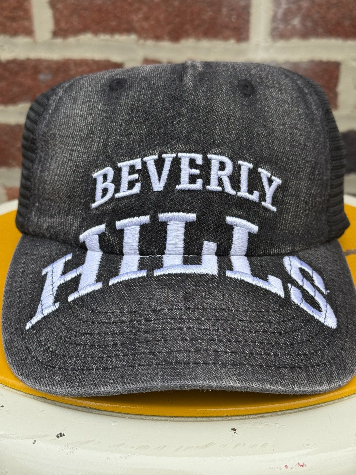 Other Beverly Hills Washed Denim Cap Size ONE SIZE - 3 Thumbnail