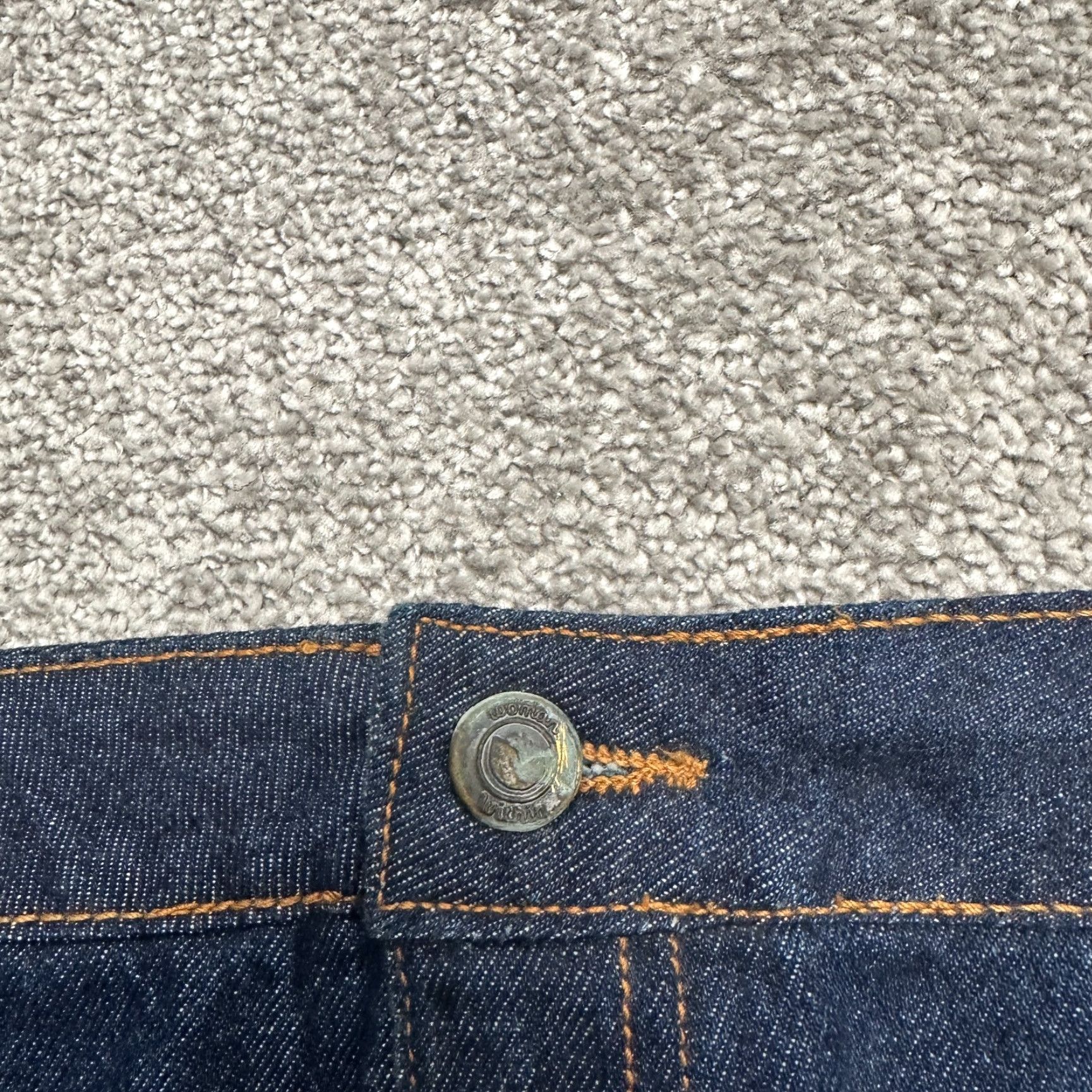 Vintage Woman Within Jeans Denim Straight 40W Plus Womens Blue High Rise 30.5in Inseam Size 27" / US 4 / IT 40 - 3 Thumbnail