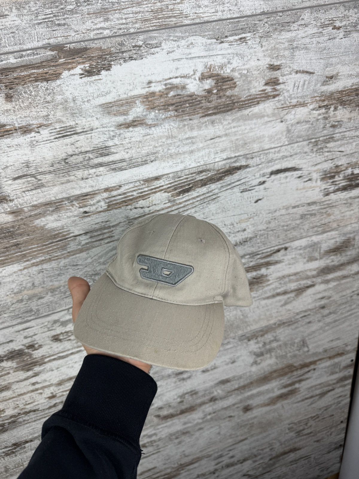 Diesel Mens Vintage Diesel big logo cap beige y2k rare hats hat Size ONE SIZE - 1 Thumbnail