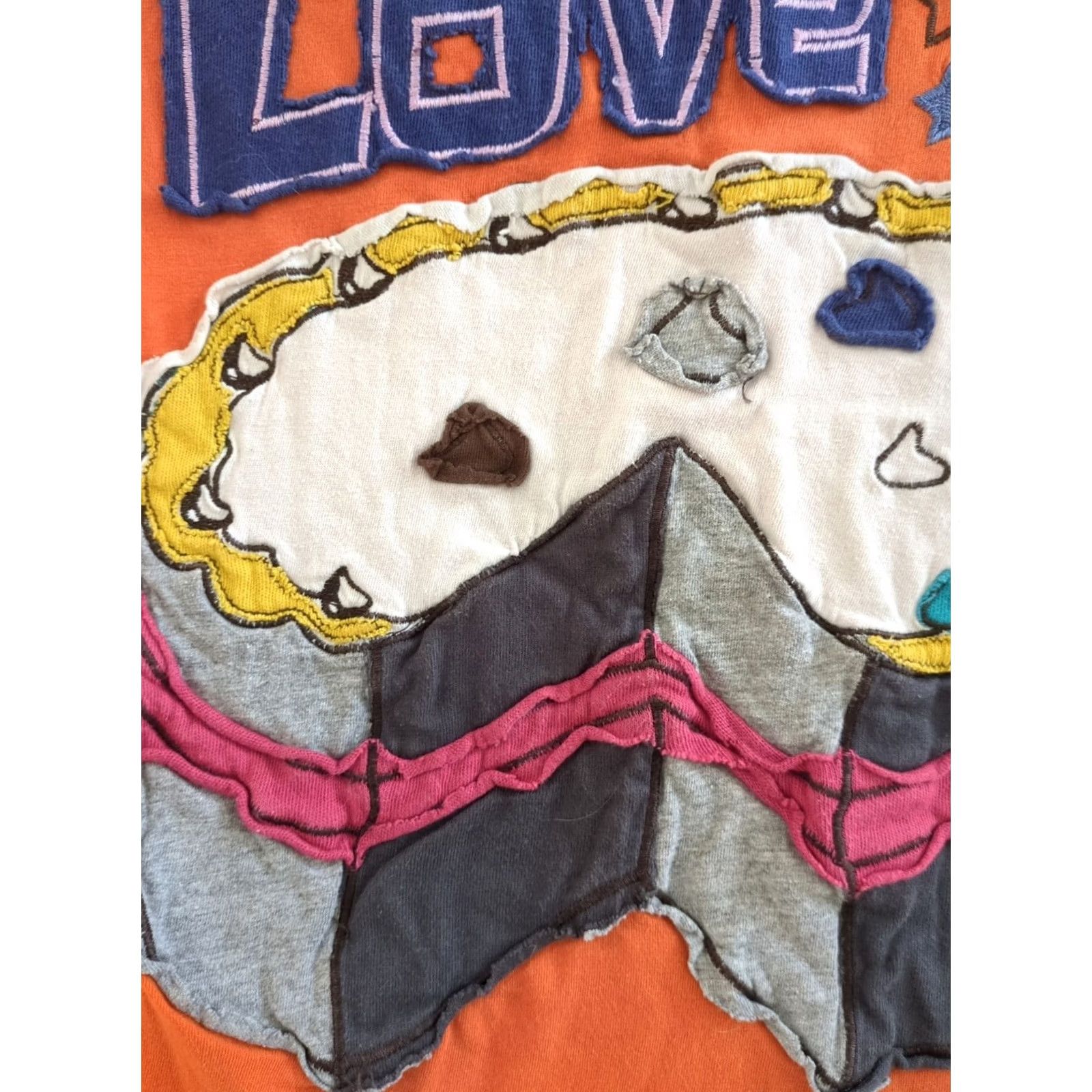 Vintage VINTAGE trafaluc Women's T-Shirt Orange Medium Crew Neck Short Sleeve 90s Size M / US 6-8 / IT 42-44 - 2 Thumbnail