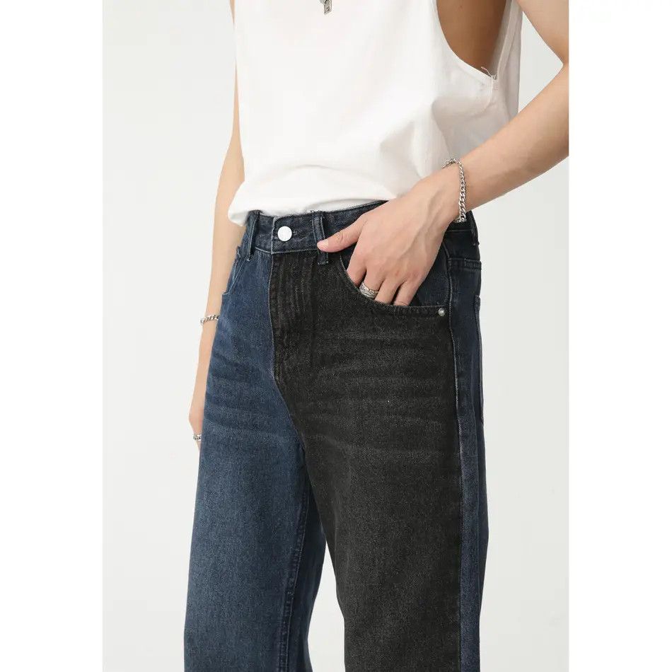 Japanese Brand Retro loose high street straight leg jeans Size US 32 / EU 48 - 2 Thumbnail