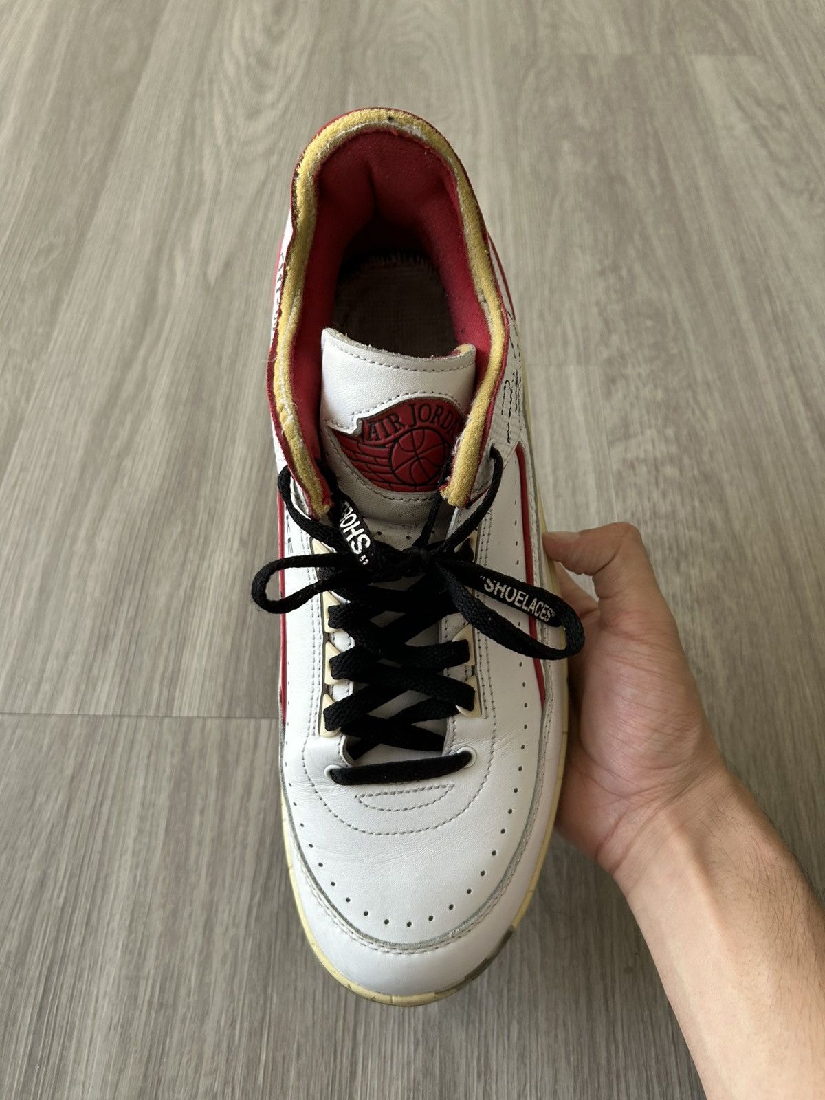 Jordan Brand × Off-White Off-White X Air Jordan Retro 2 Low White Varsity Red Size 11 Size US 11 / EU 44 - 13 Thumbnail