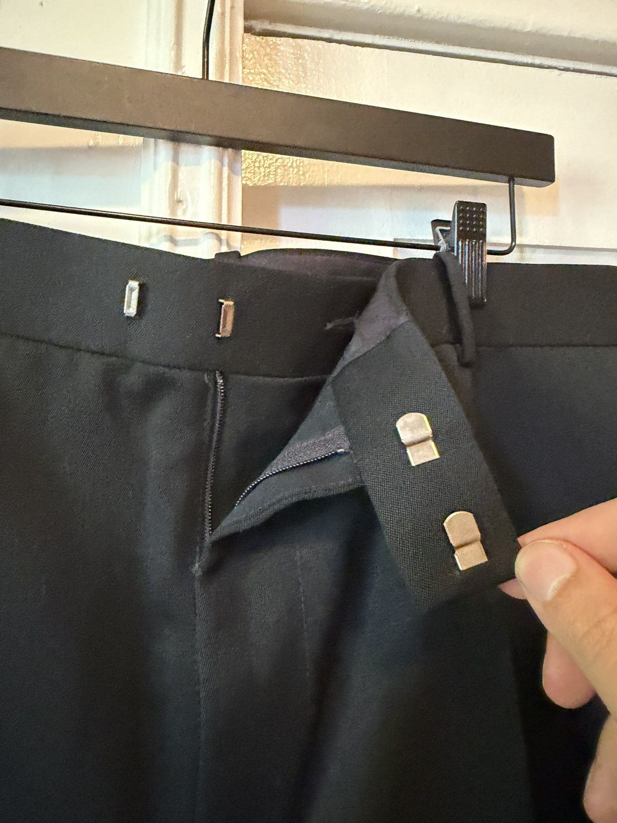 Bottega Veneta Bottega Veneta Sartorial Straight Leg Wool Trousers Black Size US 36 / EU 52 - 2 Thumbnail