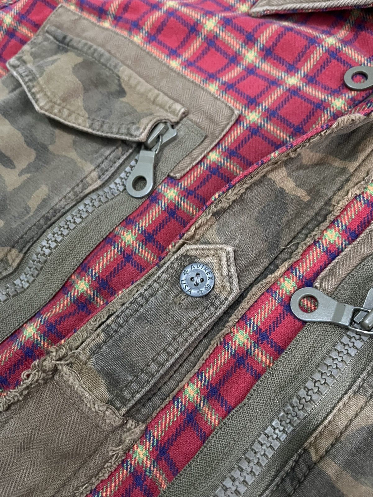 Avirex ⚡️RARE⚡️Vtg Avirex militery flanel jacket Size US L / EU 52-54 / 3 - 8 Thumbnail