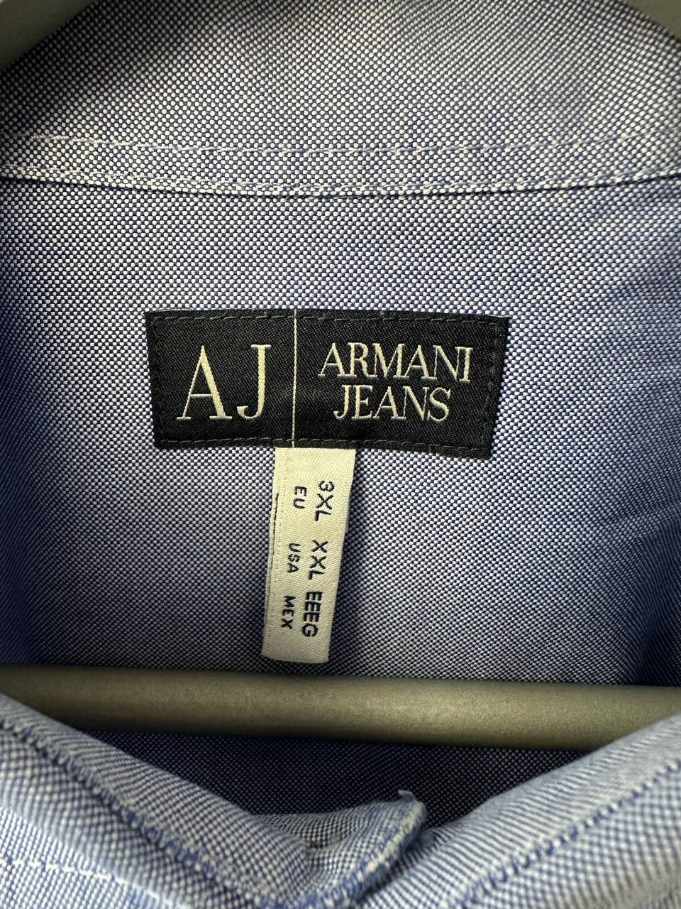 Armani Armani Jeans Vintage 90s Button Up Shirt Tessuto Logo Size US XXL / EU 58 / 5 - 13 Thumbnail