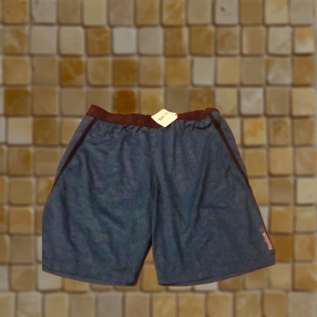 Reebok MENS REEBOK EMBOSSED TRAINING SHORTS BLUE SPEED WICKING AJ2969 XL Size US 36 / EU 52 - 1 Preview