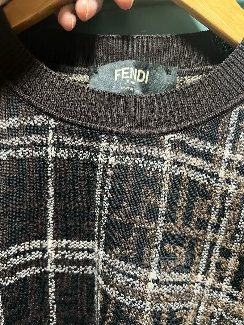 Fendi Fendi Gradient Blend Showpiece, Men's Monogram Woolen Swea Size US S / EU 44-46 / 1 - 3 Thumbnail