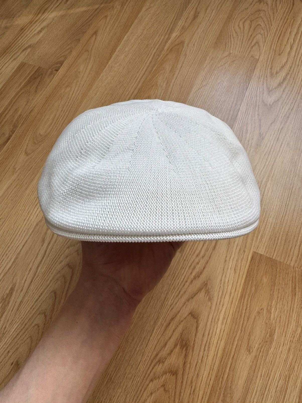 Hugo Boss HUGO Boss White Mesh Flat Cap Summer Ivy Driving Hat Golf M Size ONE SIZE - 12 Thumbnail