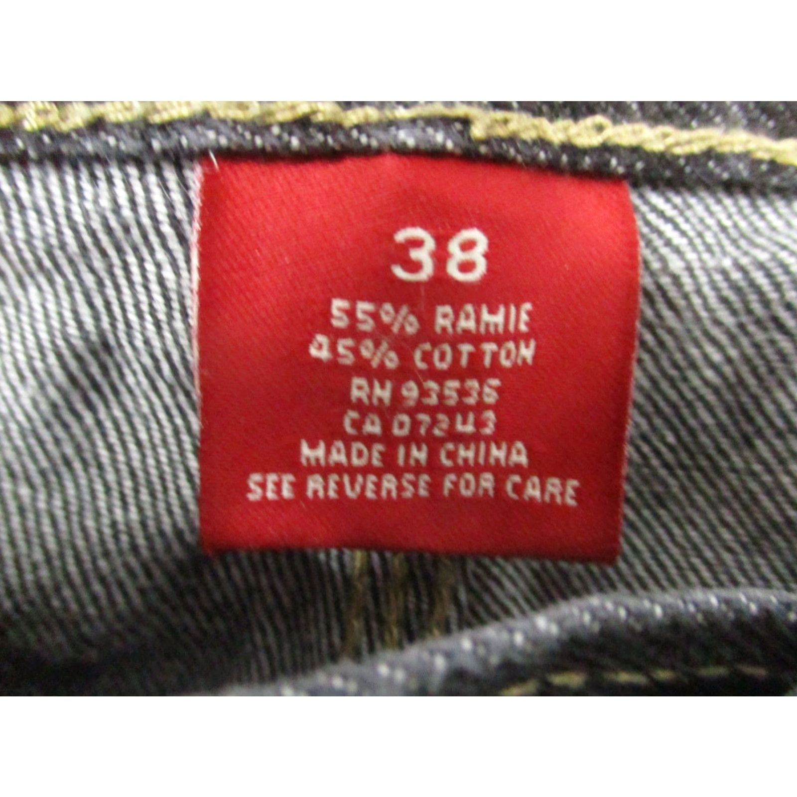 Ecko Unltd. ECKO UNLTD Jeans 38 Baggy Hip Hop Street Dark Black Y2K Wide-Leg Mens Jeans 5-Pocket Denim Cotton Baggy Fit Retro Size US 38 / EU 54 - 5 Thumbnail