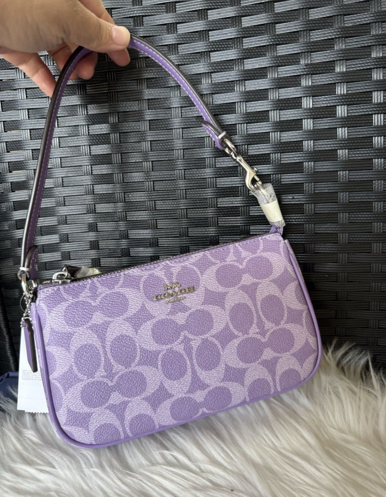 Coach COACH Iris Nolita 19 Signature Canvas NWT Purple Size ONE SIZE - 1 Thumbnail