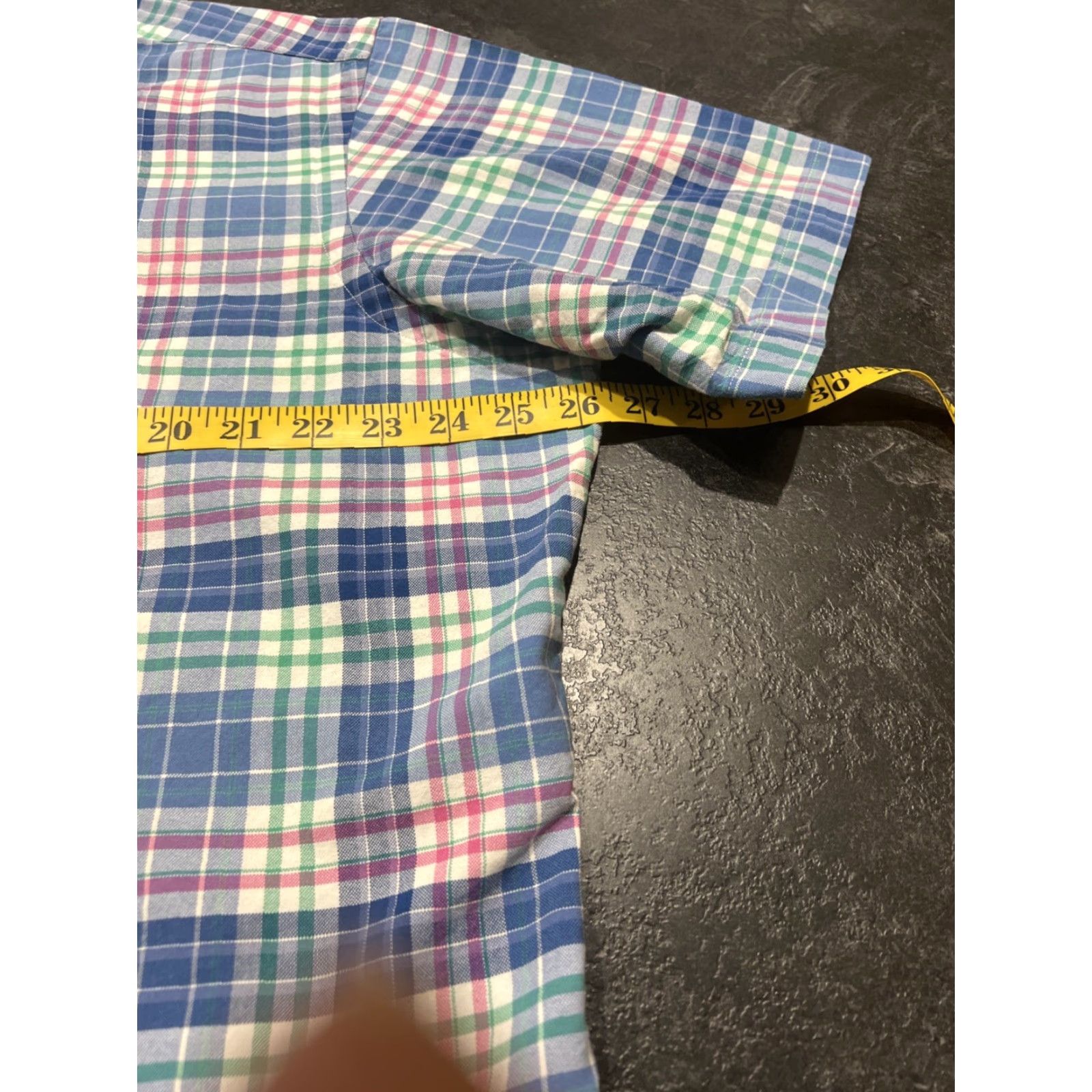 Polo Ralph Lauren Polo Ralph Lauren Short Sleeve Button-Up Shirt XL Blue Green Plaid Multicolor Mens Classic Size US XL / EU 56 / 4 - 5 Thumbnail