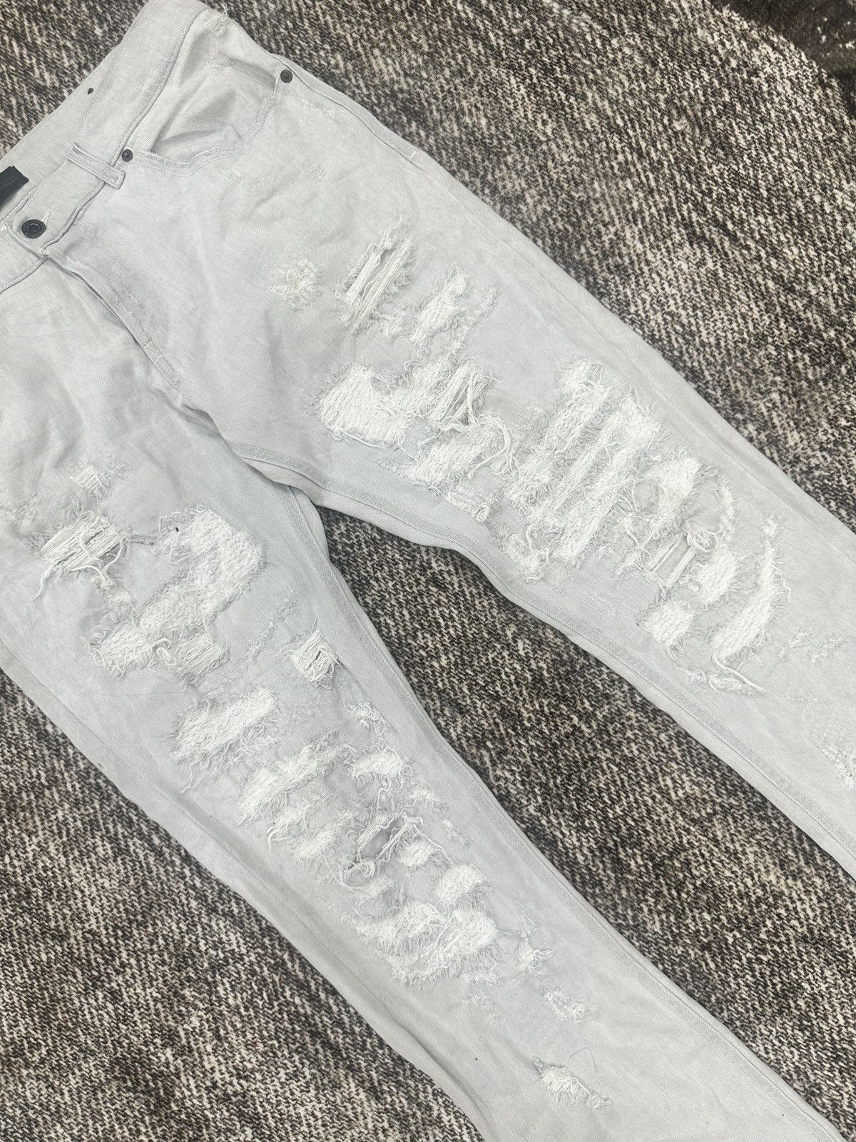 Diesel × If Six Was Nine × Le Grande Bleu (L.G.B.) Distressed Rare Design Diesel Denim Jeans Size US 36 / EU 52 - 2 Thumbnail