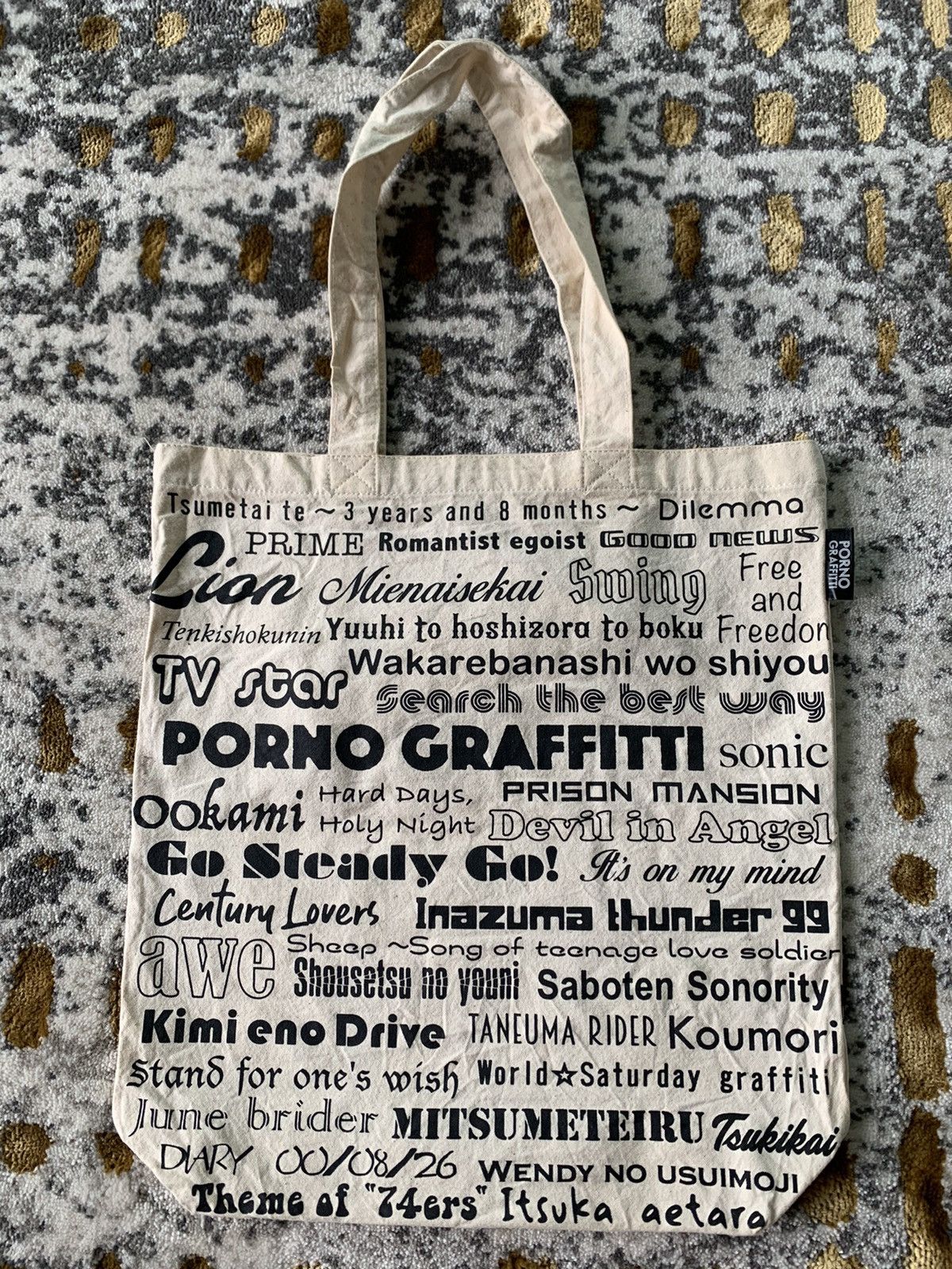 Japanese Brand Porno Graffitti Tote Bag Live Goods Size ONE SIZE - 5 Thumbnail