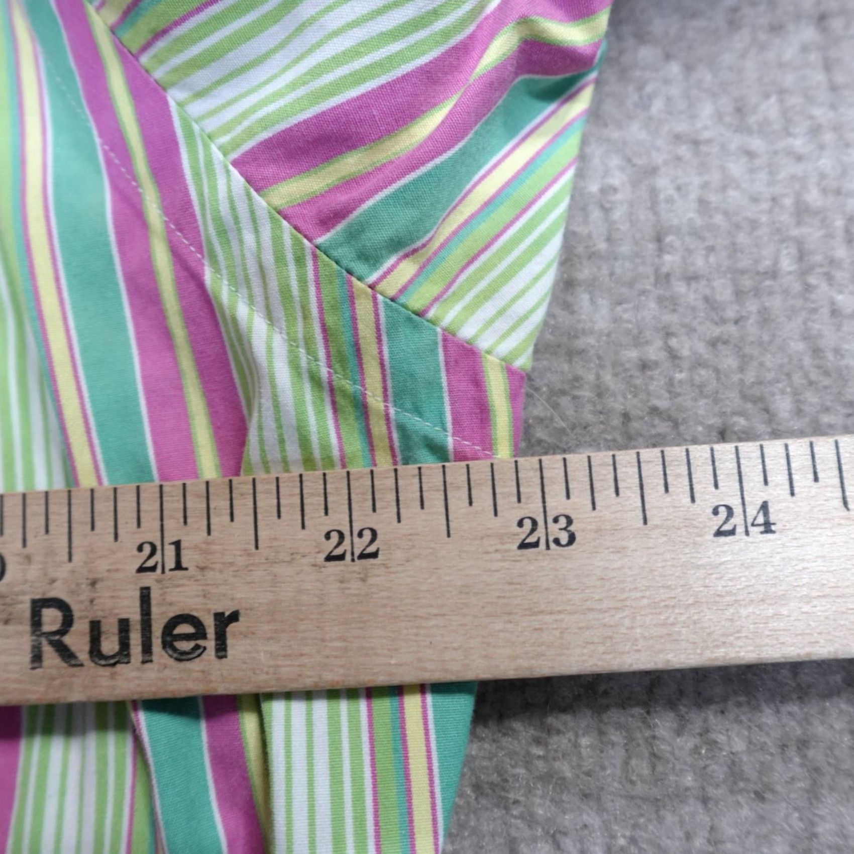 Polo Ralph Lauren Polo Ralph Lauren Shirt Medium Green Striped Polo Ralph Lauren Shirt M Green Striped Button-Up Long Sleeve Cotton Adult Mens Size US M / EU 48-50 / 2 - 6 Thumbnail