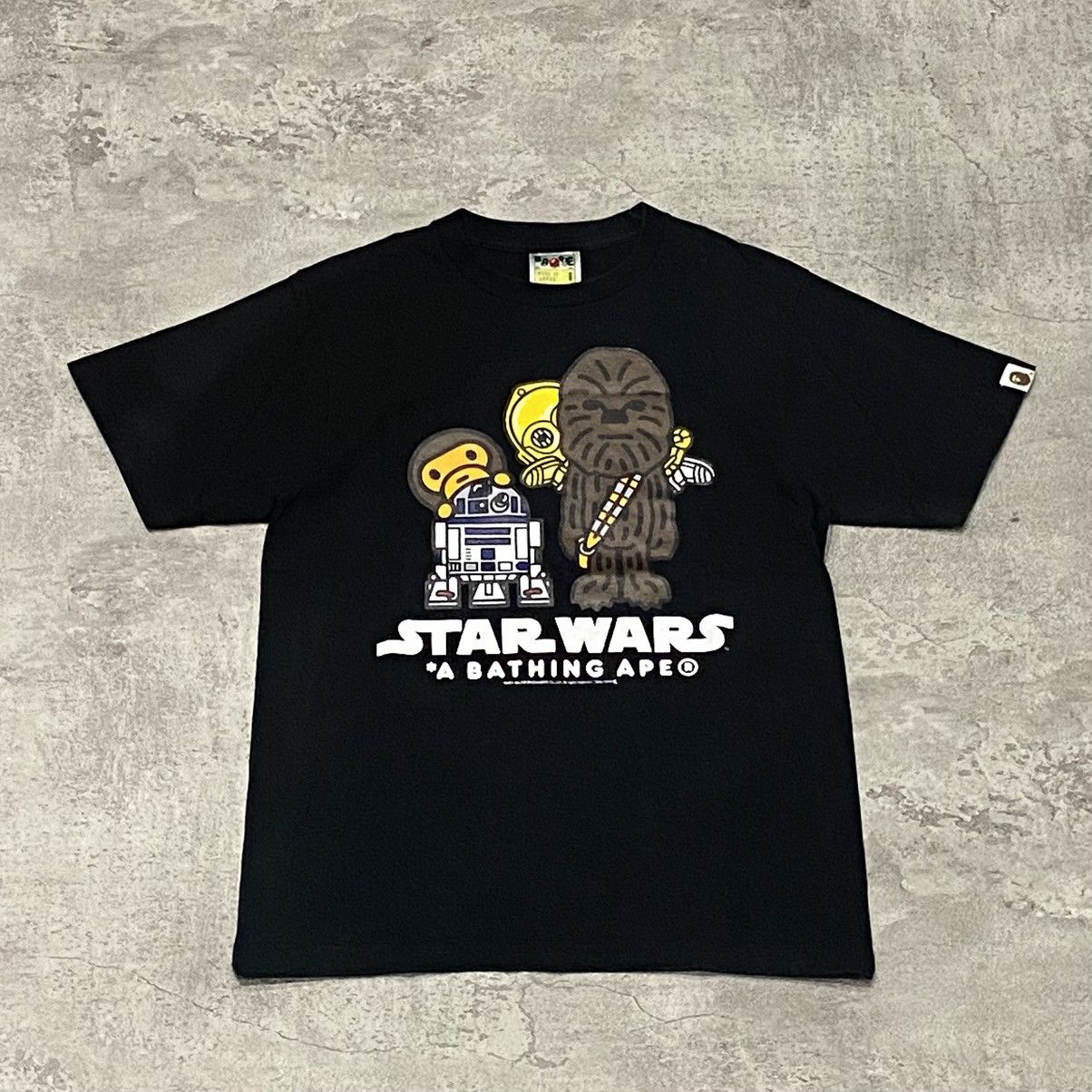 Bape × Star Wars Bape X Star Wars Logo T Shirt Size US S / EU 44-46 / 1 - 1 Thumbnail