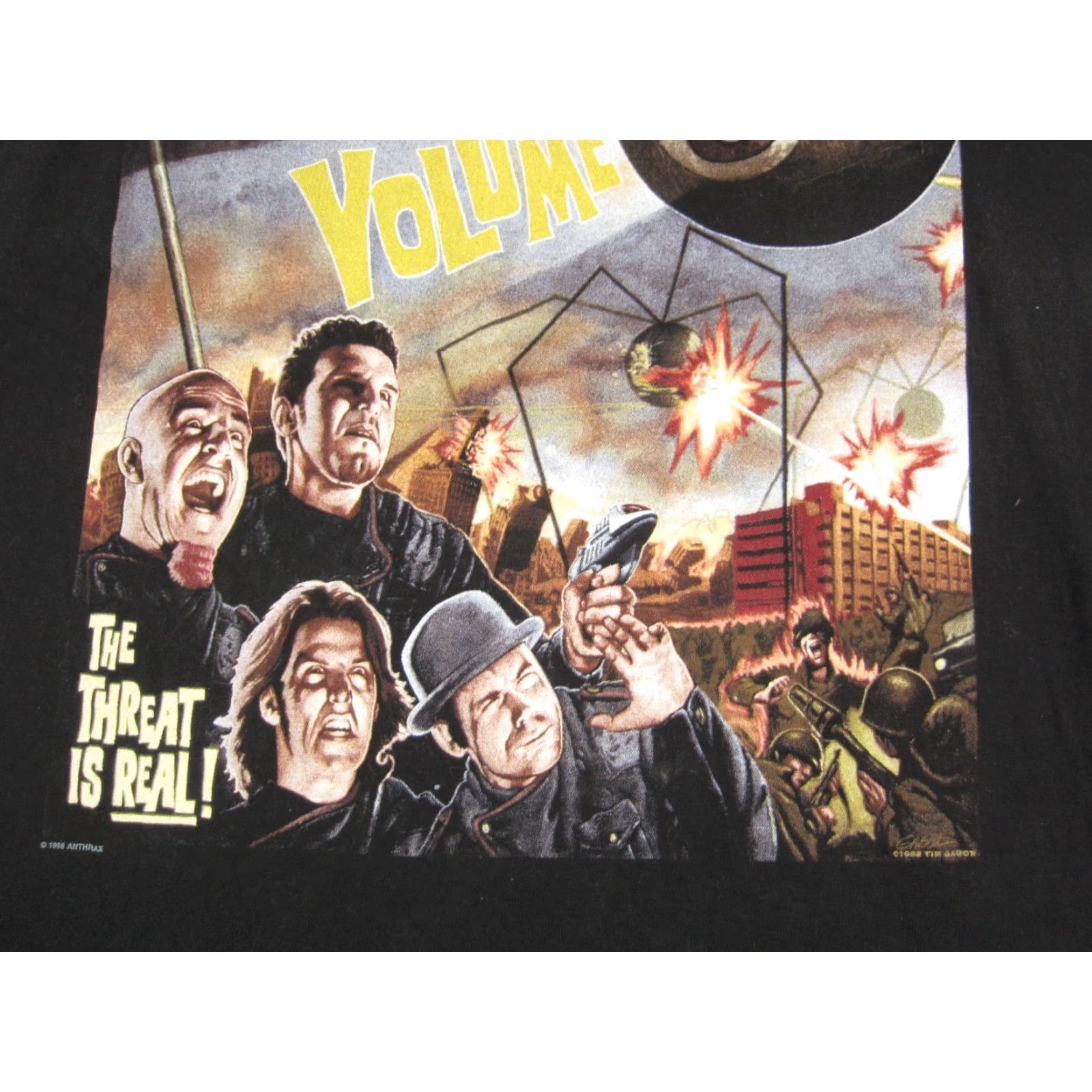 Vintage VINTAGE Anthrax Shirt Mens Large Black Tour of Terror 90s Metal Band Tour Tee 8 Size US L / EU 52-54 / 3 - 4 Thumbnail
