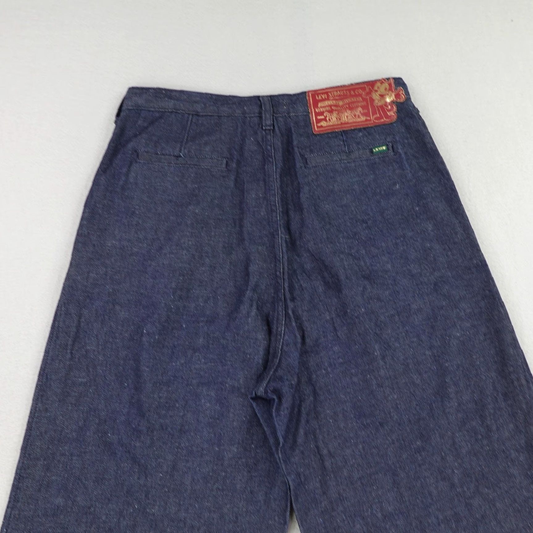 Levi's Levi's Womens 29 Blue Denim Felix The Cat Wide-Leg Baggy Pants Size 29" - 5 Thumbnail