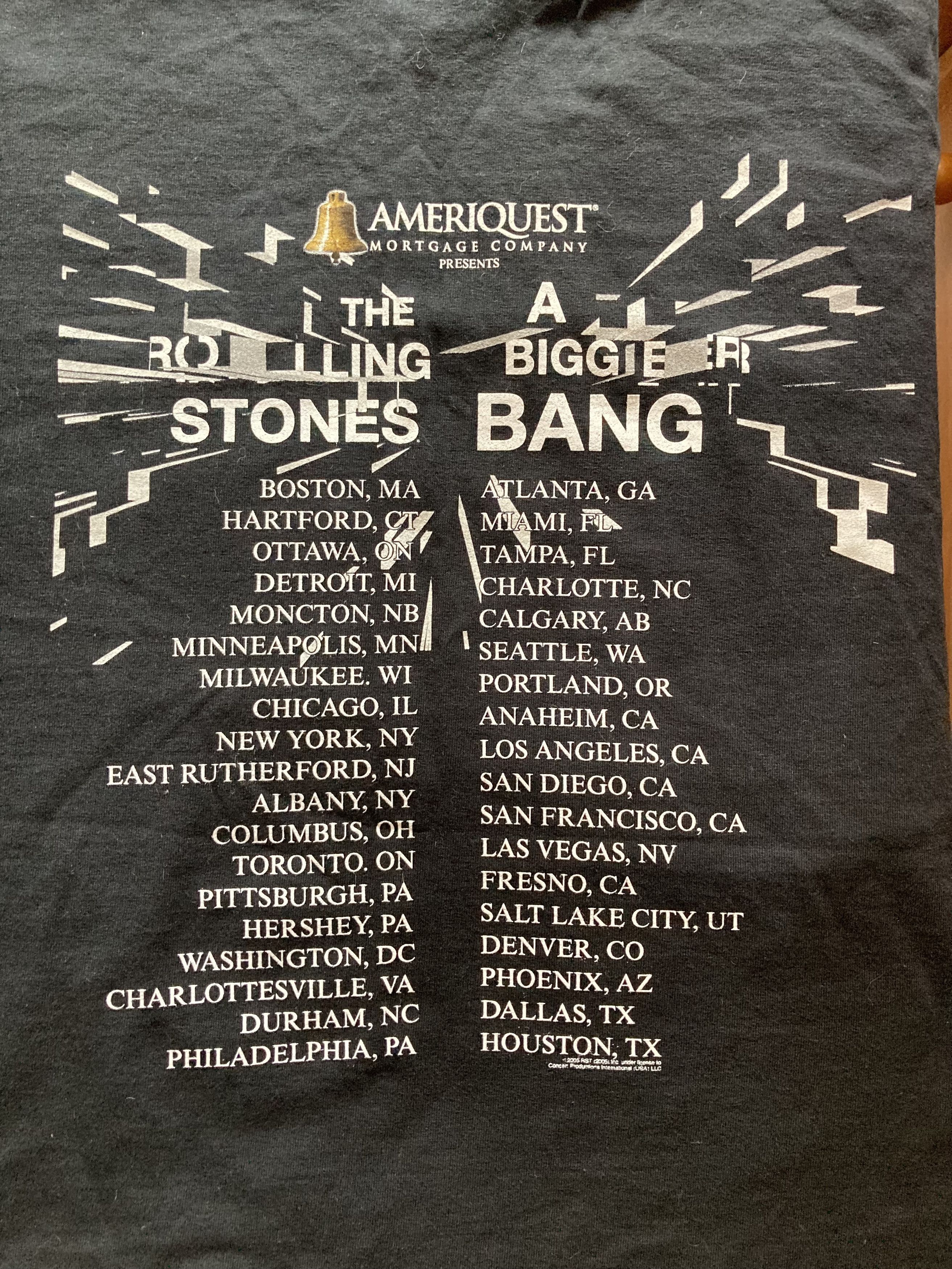 Band Tees × The Rolling Stones × Vintage Rolling Stones North American Tour A Bigger Bang 2005 Size US L / EU 52-54 / 3 - 7 Thumbnail