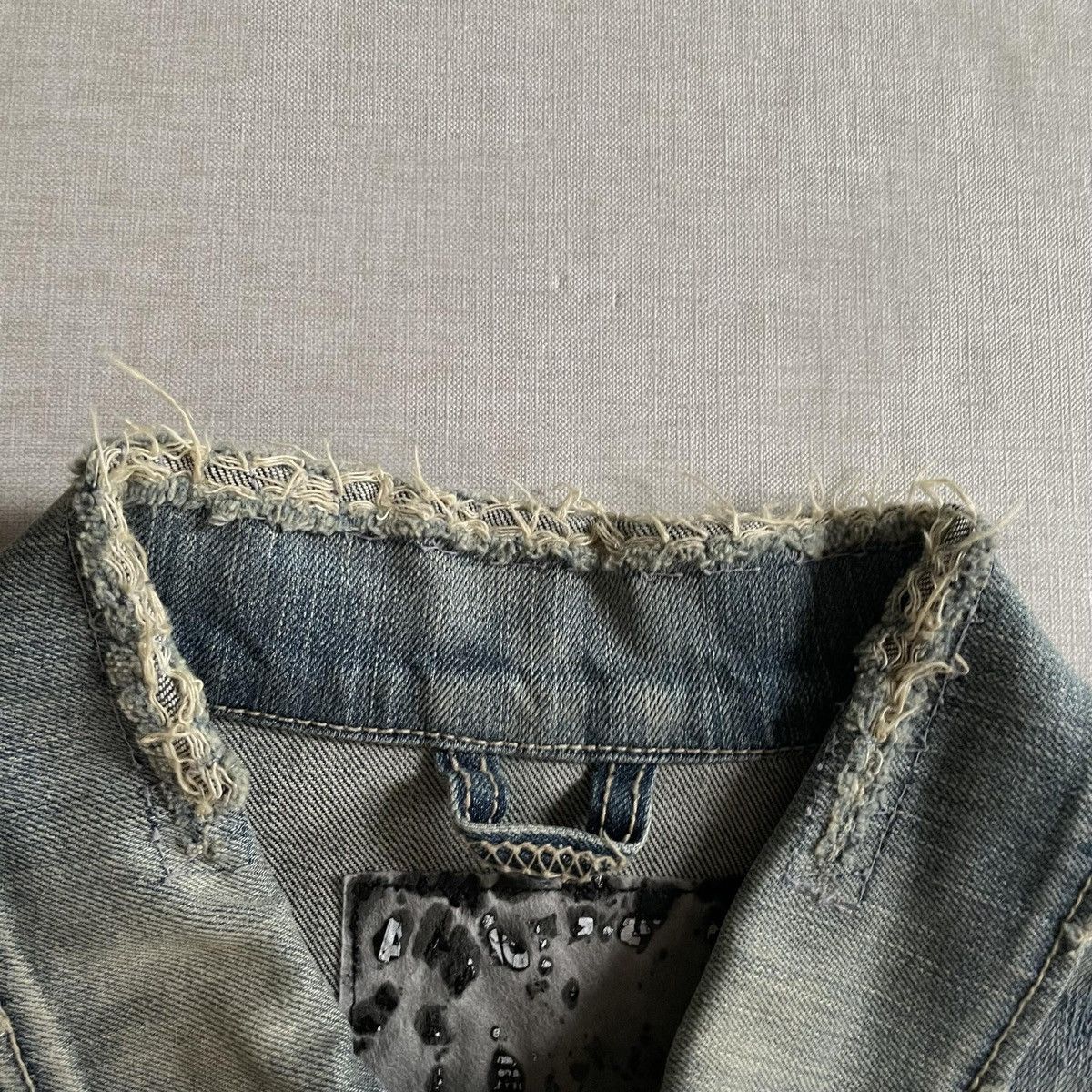 Attachment Attachment Stone Washed Distressed Denim Jacket Size US M / EU 48-50 / 2 - 10 Thumbnail