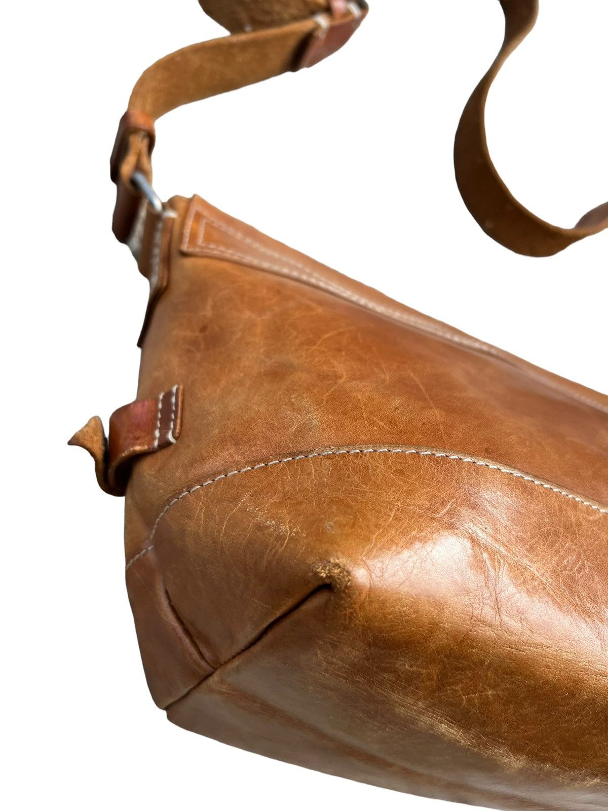 Leather H 1203 Mano Fece Japan Patina Leather Bag Size ONE SIZE - 11 Thumbnail