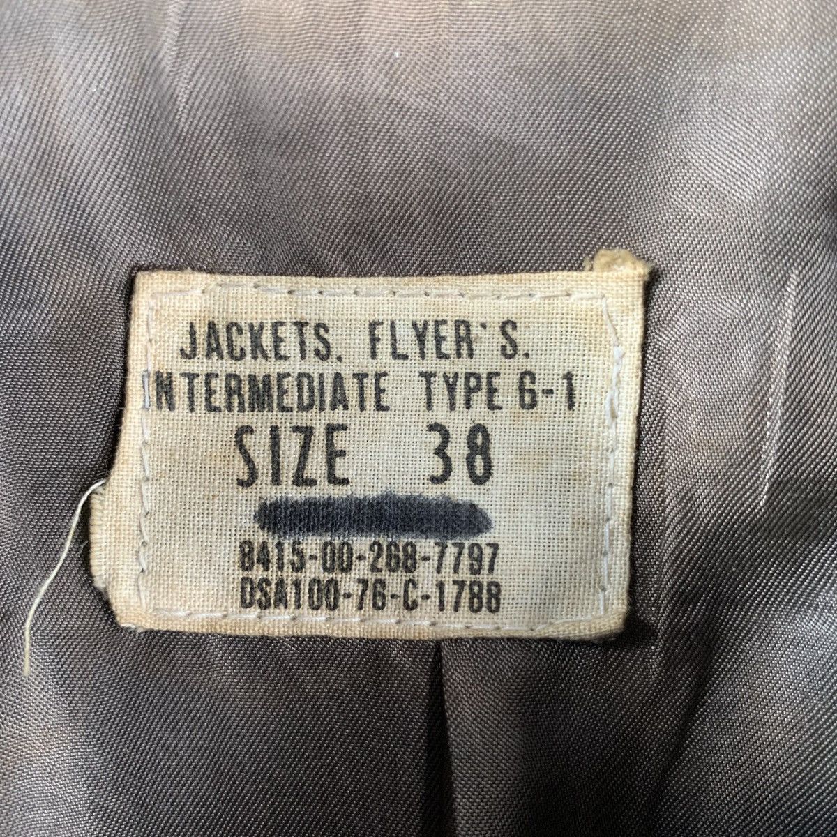 Avirex × Buzz Rickson's Vintage 60s 70s G-1 USN Flight Leather US-Navy Military Size US M / EU 48-50 / 2 - 2 Thumbnail