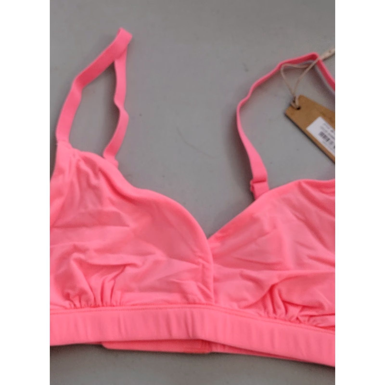 SKIMS SKIMS Fits Everybody Crossover Bralette Women's Sorbet XS Bralette XS Sorbet SKIMS Bra Wear 90s Classic Bralette Women Mens Girls Size ONE SIZE - 6 Thumbnail