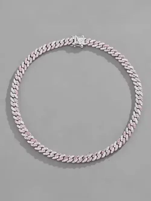 Japanese Brand × Jewelry Pink Rhinestone Necklace Size ONE SIZE - 2 Thumbnail