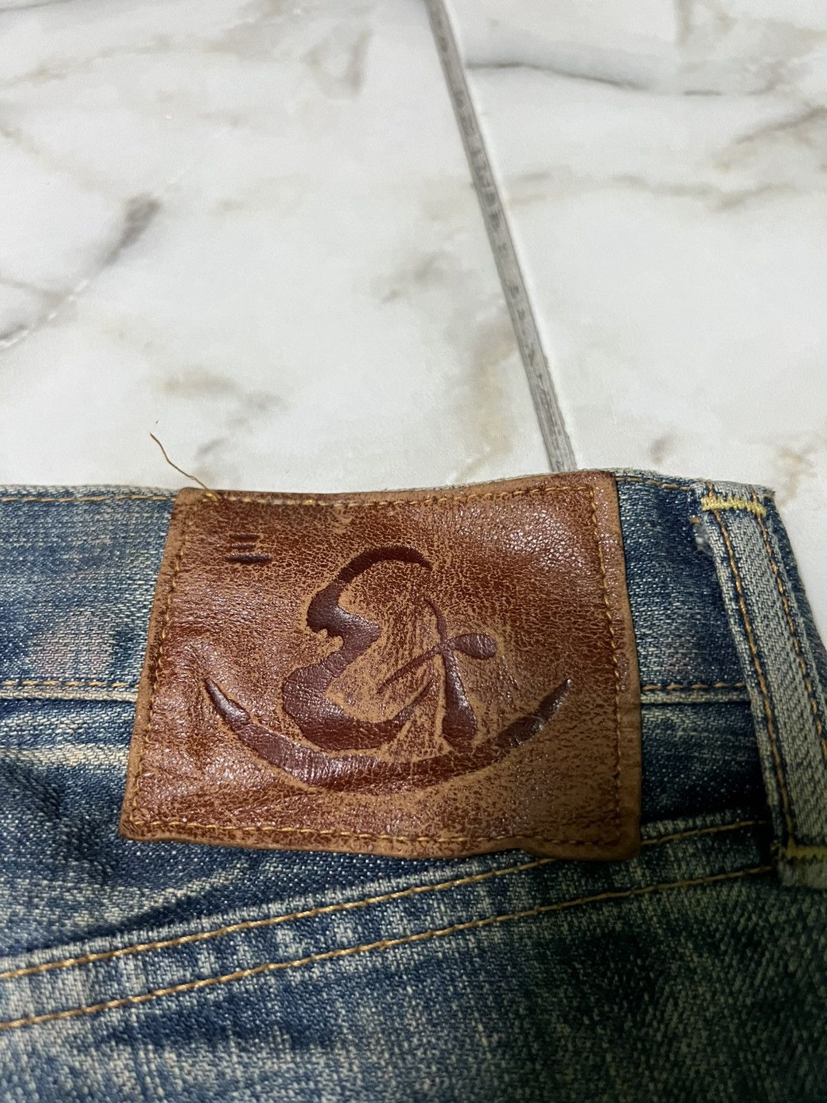 Eternal × If Six Was Nine × Le Grande Bleu (L.G.B.) 💥Vintage 90’s💥Eternal Mud Wash Distress Jeans Size US 30 / EU 46 - 22 Thumbnail