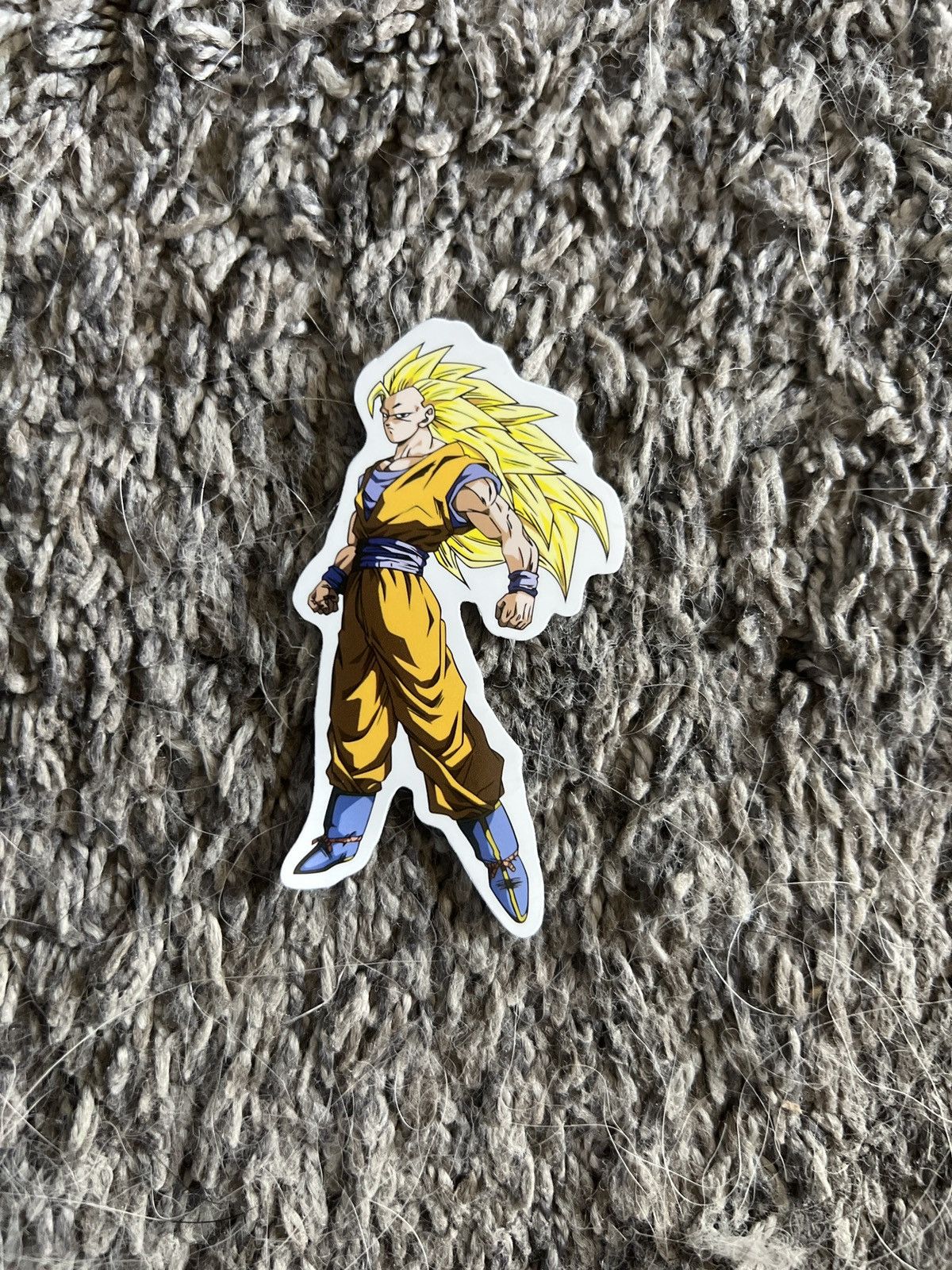 Hypebeast × Vintage Dragon Ball Super Saiyan 3 Son Goku Sticker Size ONE SIZE - 1 Thumbnail