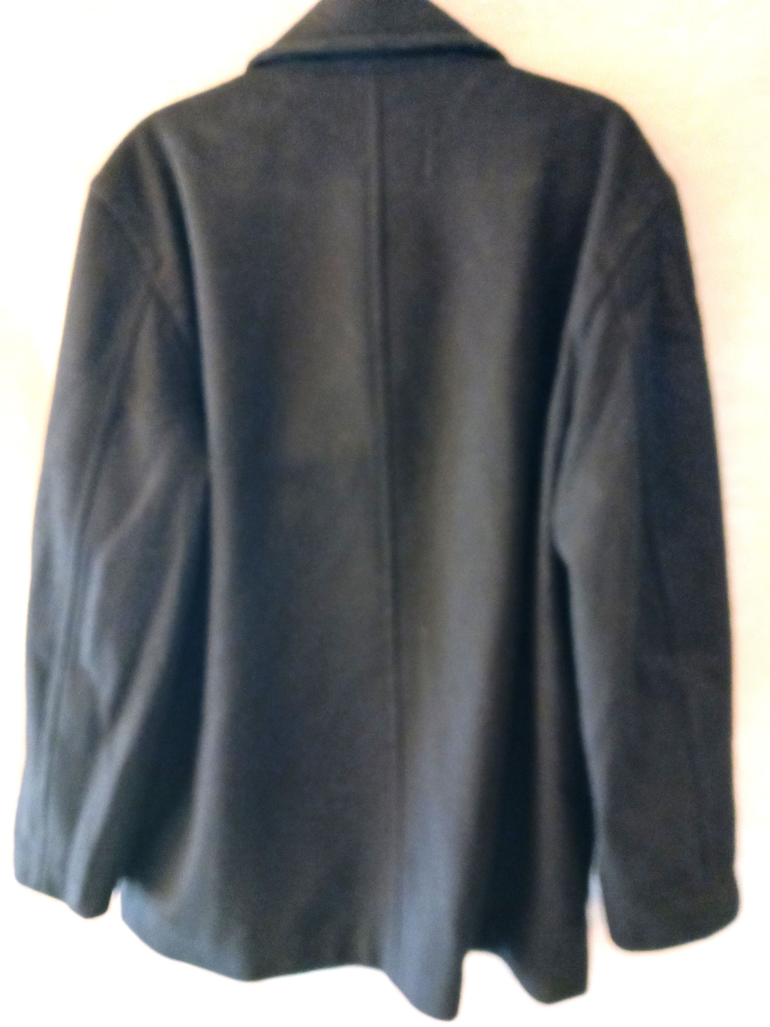 J.Crew Men's Wool Blend Black Pea Coat Size US XL / EU 56 / 4 - 2 Thumbnail