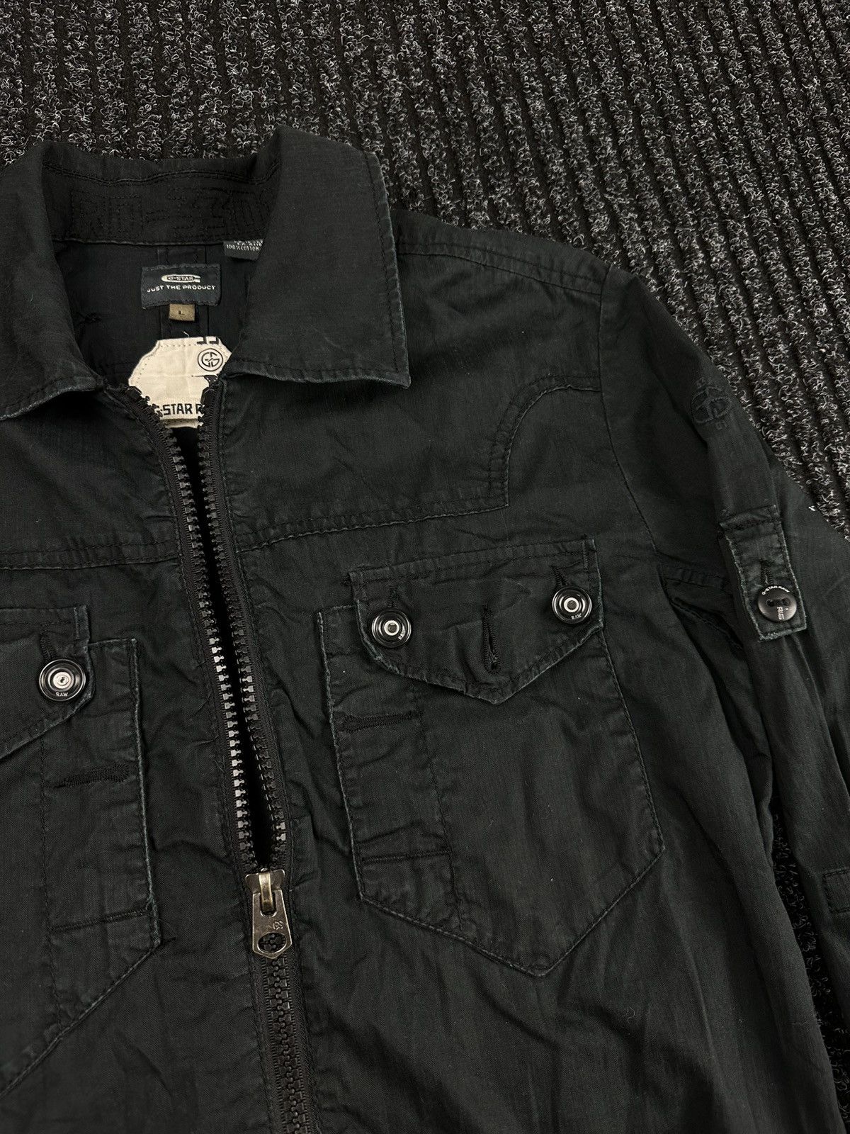 G-Star Vintage G Star RAW Officer Shirt Overshirt Jacket L/S Size US L / EU 52-54 / 3 - 5 Thumbnail