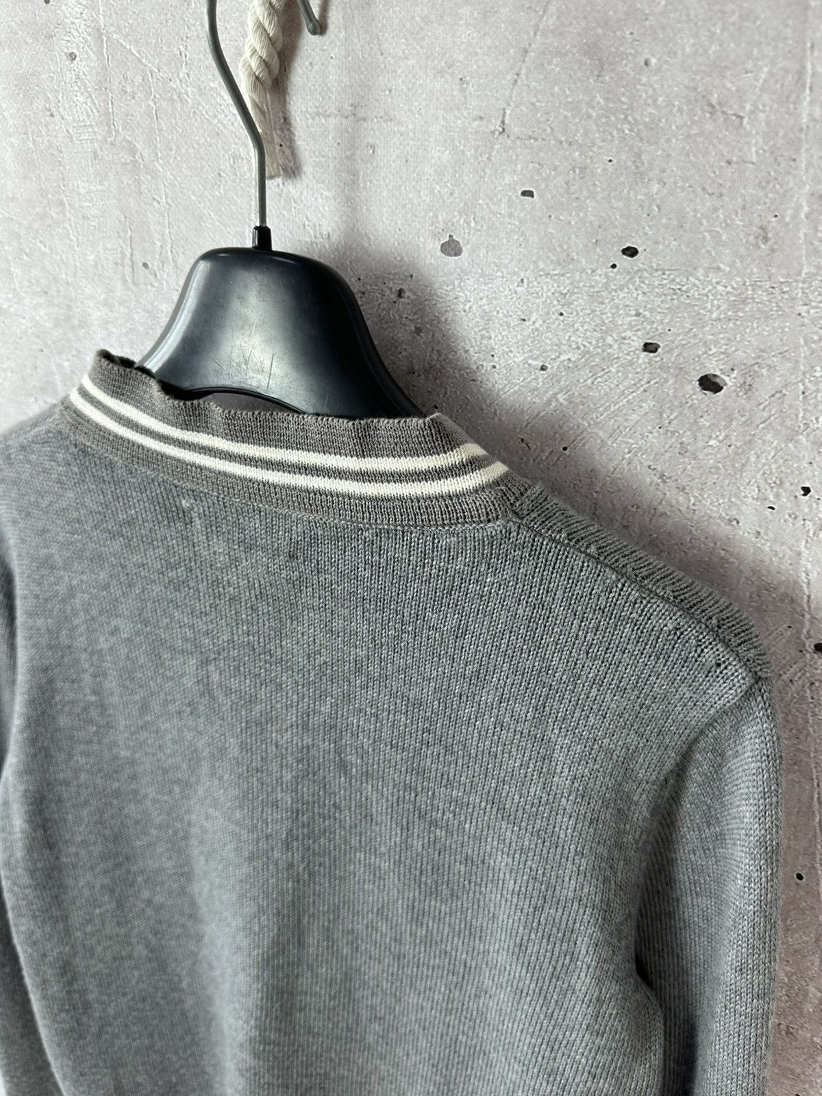 Wood Wood Wood Wood Grey Stripped Women’s Knit Wool Sweater Size XS / US 0-2 / IT 36-38 - 9 Thumbnail