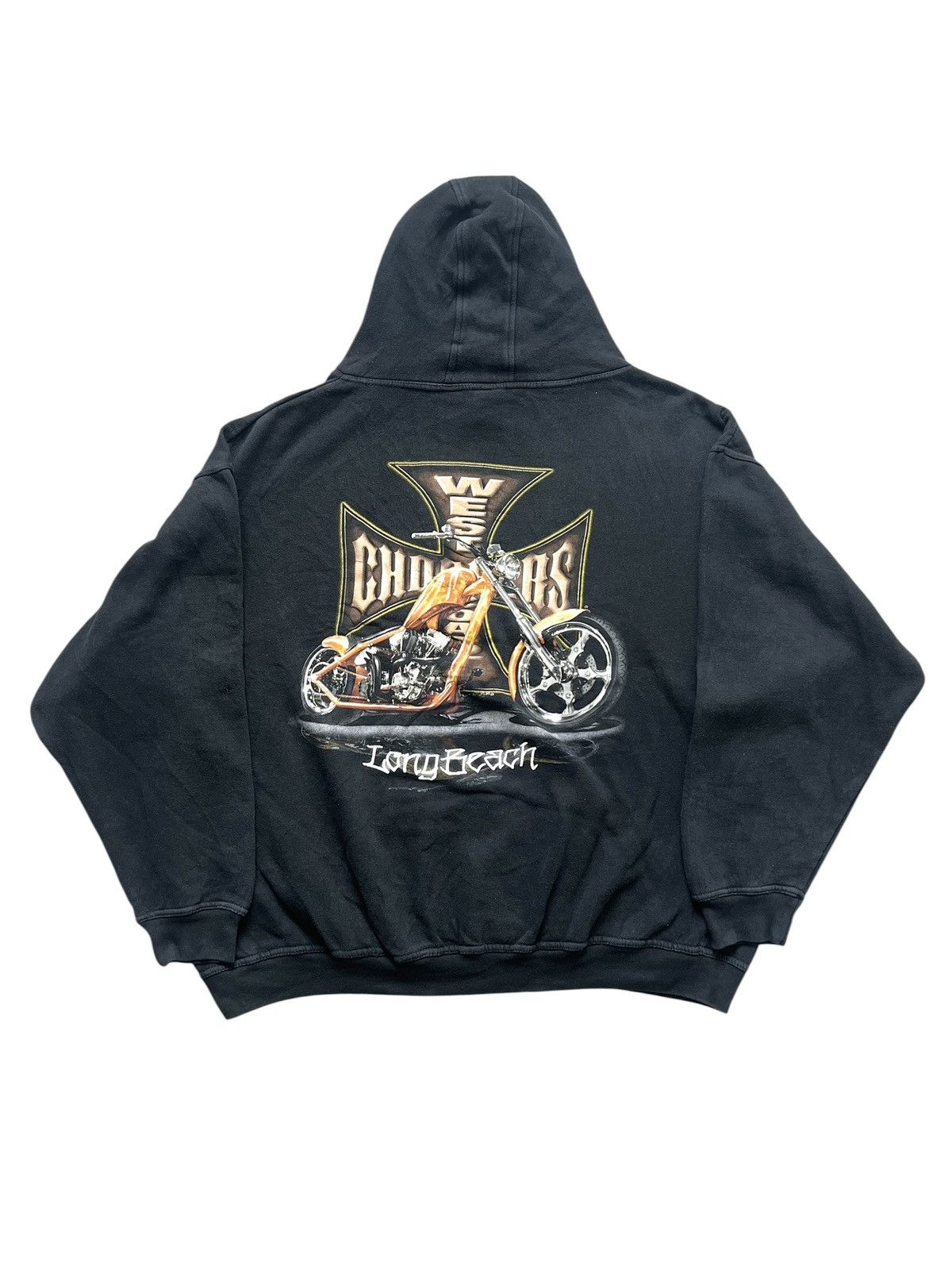 West Coast Choppers Vintage West Coast Choppers Pullover Hoodie Size US XL / EU 56 / 4 - 2 Thumbnail