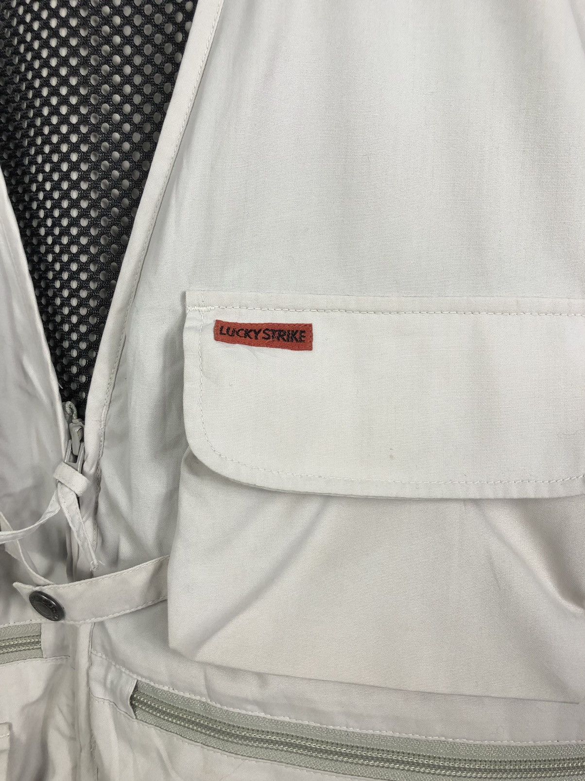 Other Vtg Lucky Strikes Utility Multipocket Outdoor Vest Jacket Size US XXL / EU 58 / 5 - 4 Thumbnail