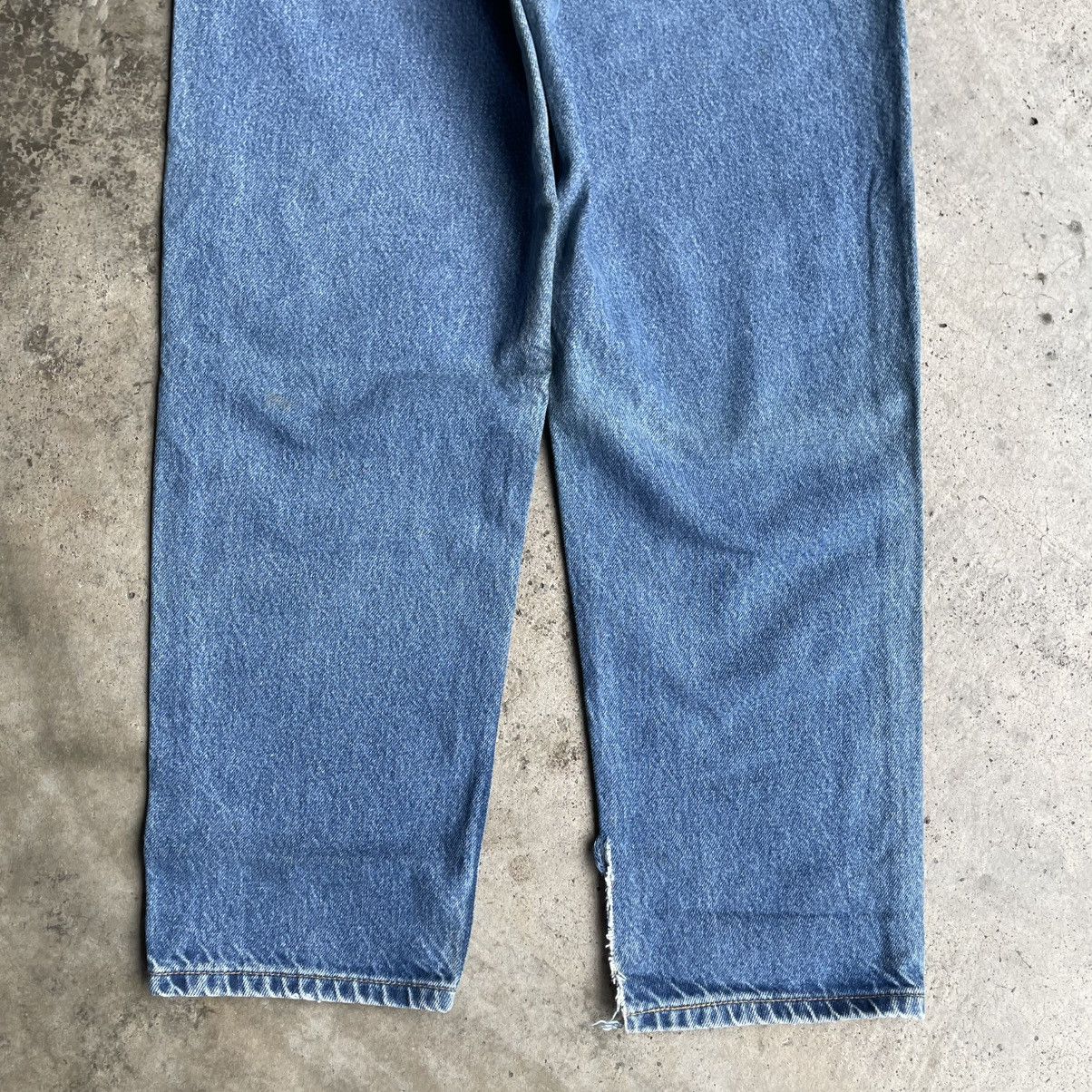 Levi's Vintage Clothing 🔥Vintage 90s Levis Stoned Washed Loose Fit Denim Jeans Size US 31 - 6 Thumbnail