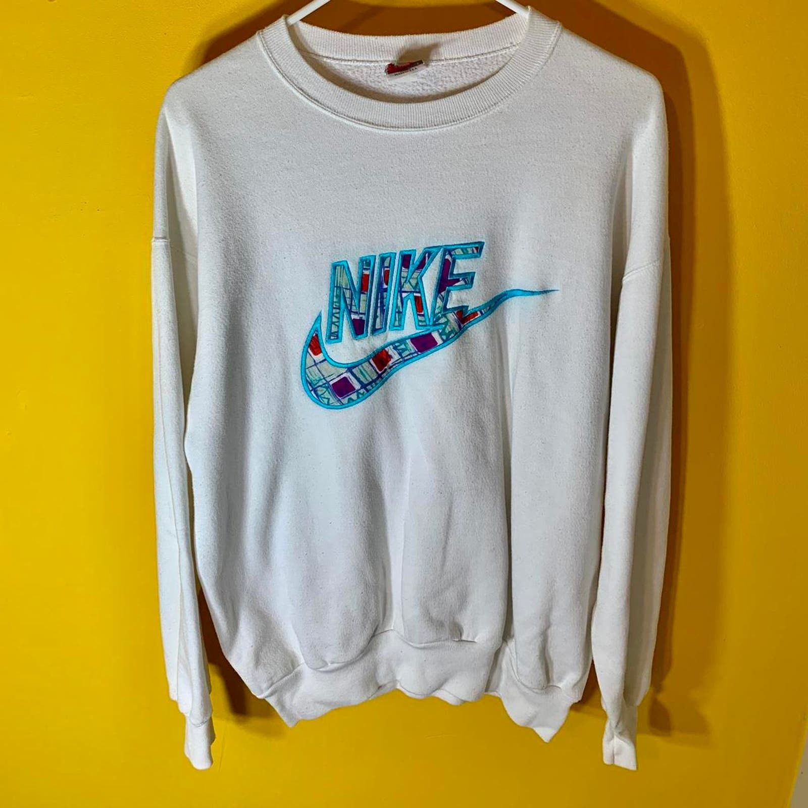 vintage 80's NIKE center swoosh pullover crewneck sweatshirt