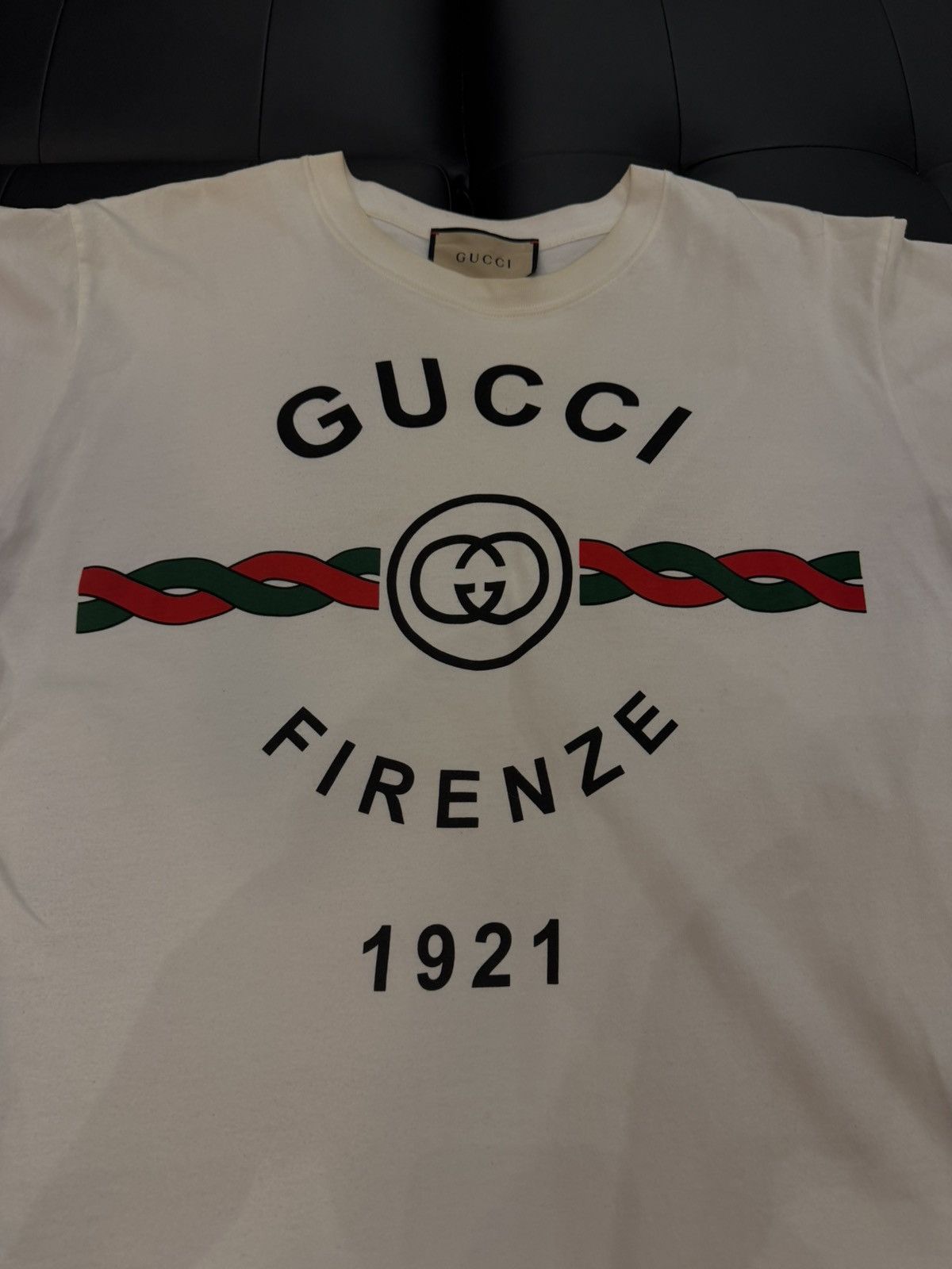 Gucci Size M - Gucci Cotton Jersey 'GUCCI FIRENZE 1921' Size US M / EU 48-50 / 2 - 4 Thumbnail