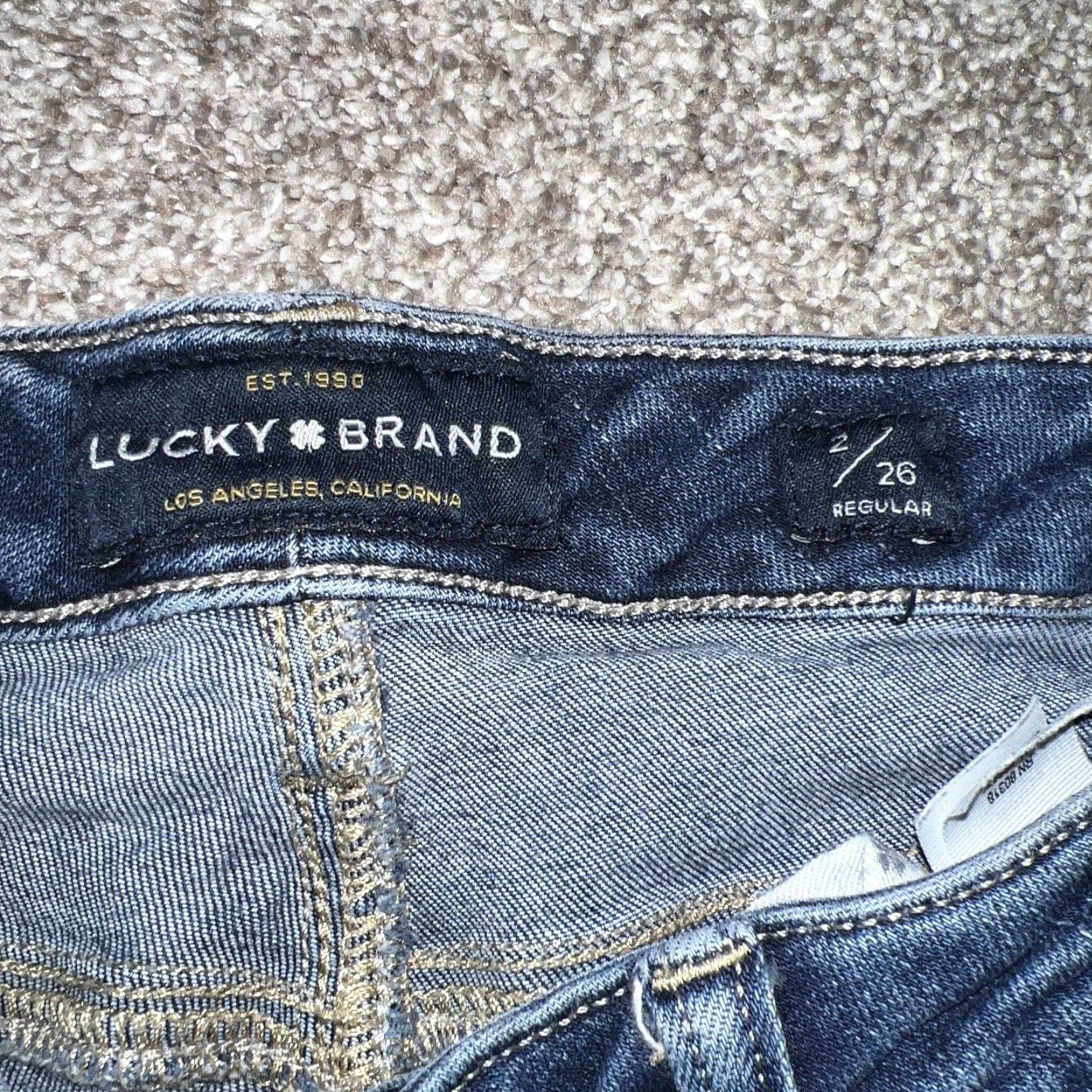 Lucky Brand Lucky Brand Women's Jeans Straight Leg Regular Size 2 Blue Classic 2000s Size 26" / US 2 / IT 38 - 3 Thumbnail