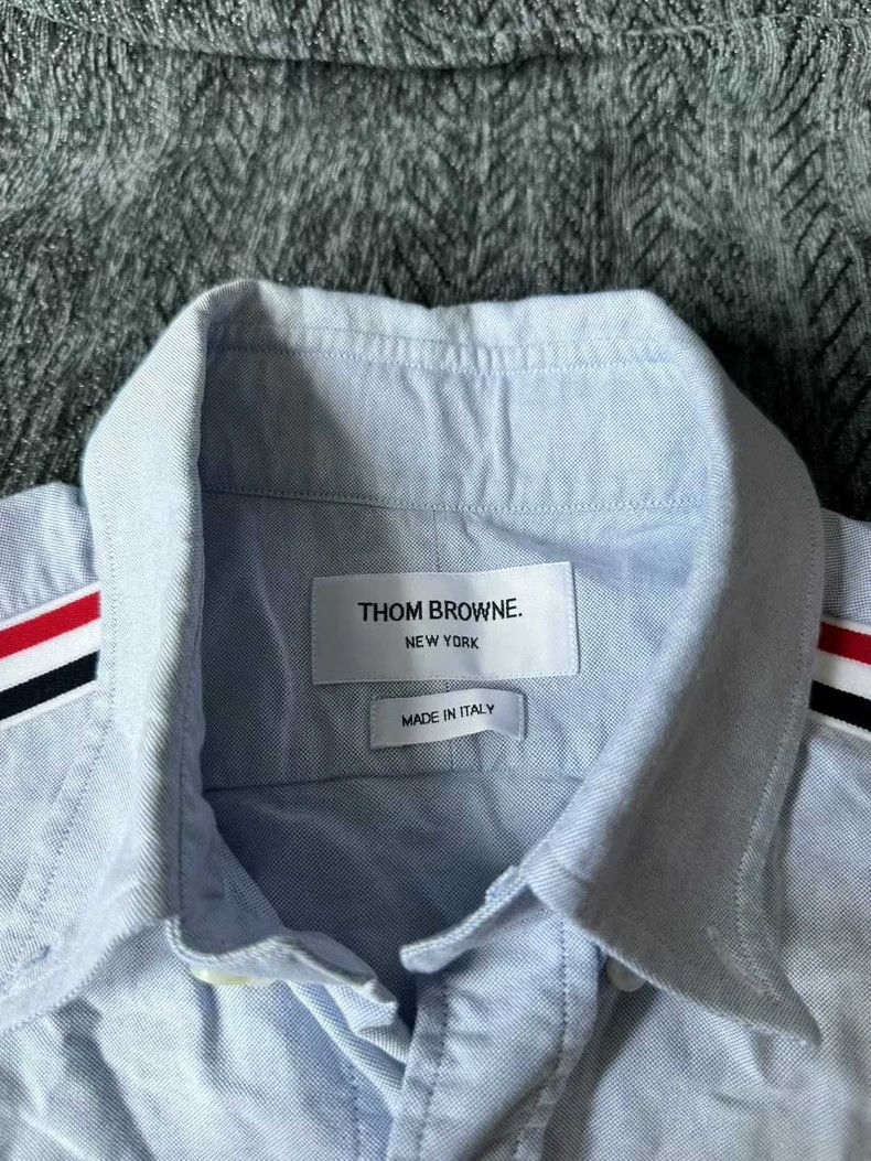 Thom Browne Thom Browne Double-breasted striped shirt Size US L / EU 52-54 / 3 - 3 Thumbnail