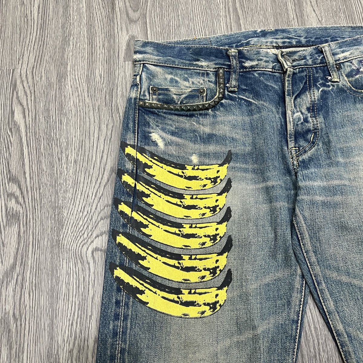 Andy Warhol × Hysteric Glamour Hysteric Glamour x Andy Warhol Banana Graphic Long Pant 🟥 Size US 30 / EU 46 - 4 Thumbnail