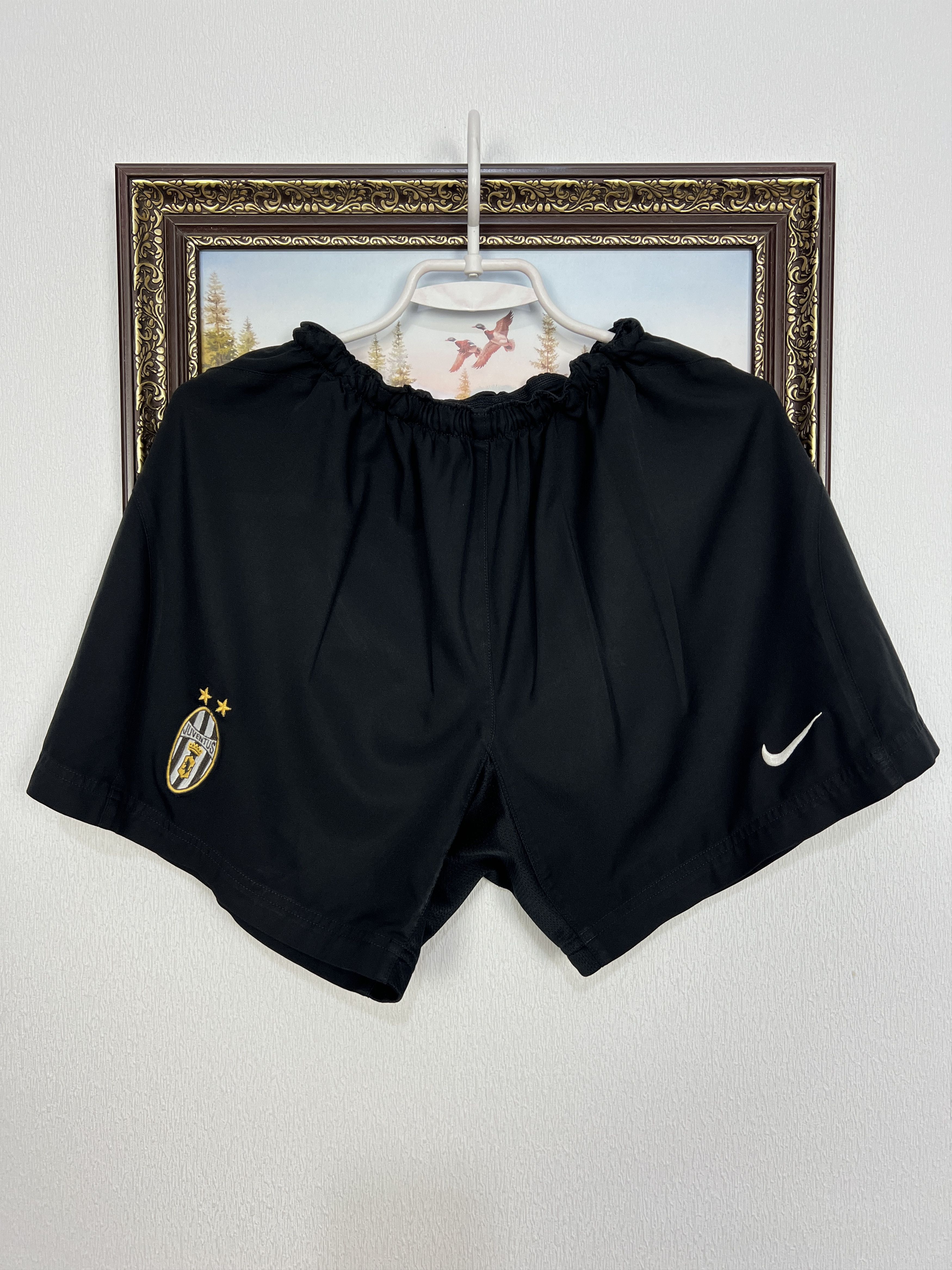 Vintage Nike Juventus Football Shorts Soccer Athletic Rare
