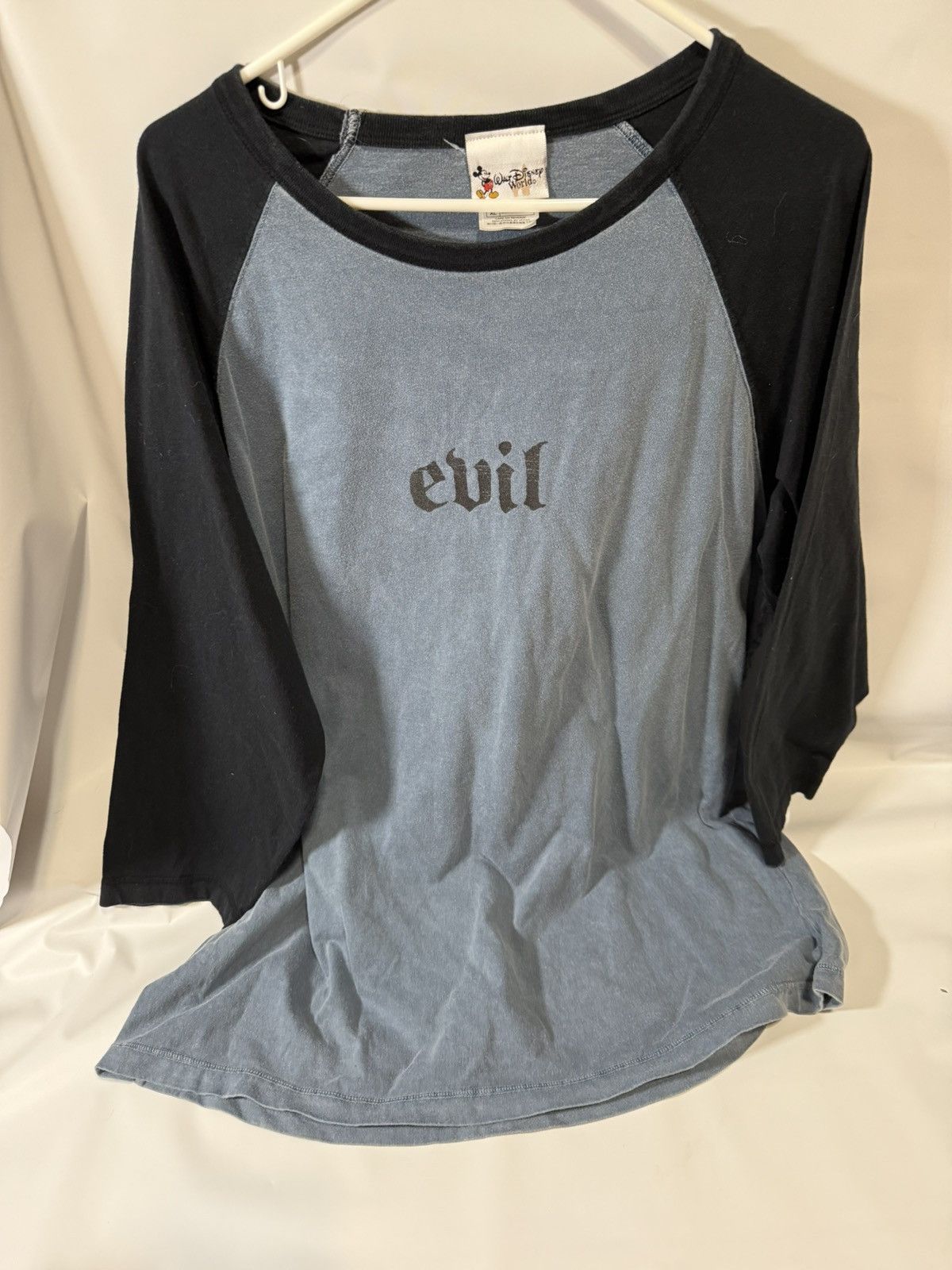 Disney 90s/Y2K Disney Villains EVIL Fantasia Raglan T-Shirt Mens XL Size XXL / US 16-18 / IT 52-54 - 1 Thumbnail