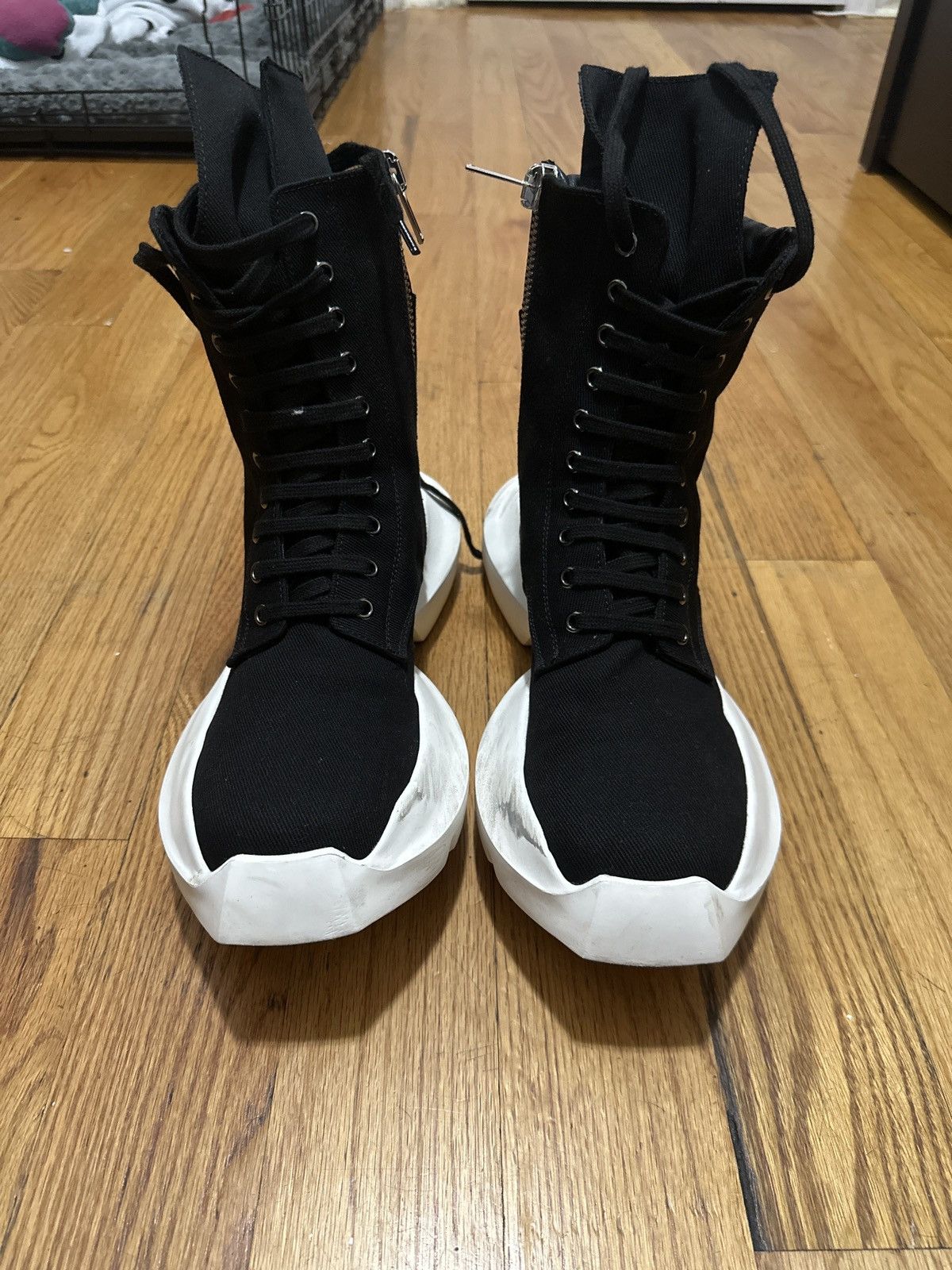 Rick Owens × Rick Owens Drkshdw Ricks Owens DRKSHDW Army Split Size US 9 / EU 42 - 4 Thumbnail
