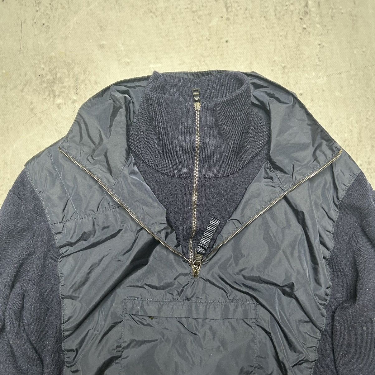 Prada Vintage 2000s Prada sweater nylon quater zip Size XL / US 12-14 / IT 48-50 - 4 Thumbnail