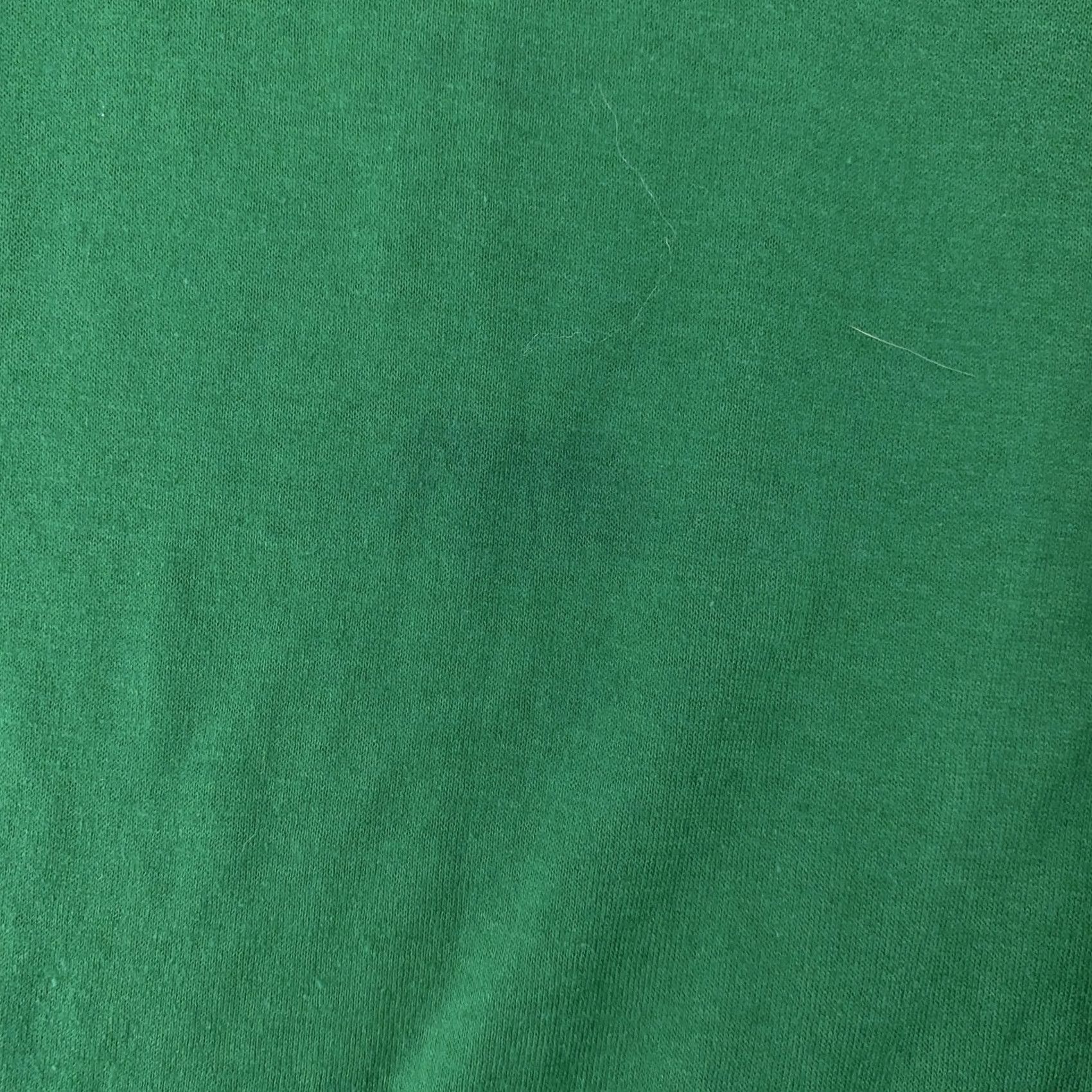 Jerzees VINTAGE Jerzees T-Shirt Green Mens L V-Neck Jersey Shirt Short Sleeve Striped Sleeve 80s Jersey Knit Size US L / EU 52-54 / 3 - 6 Thumbnail