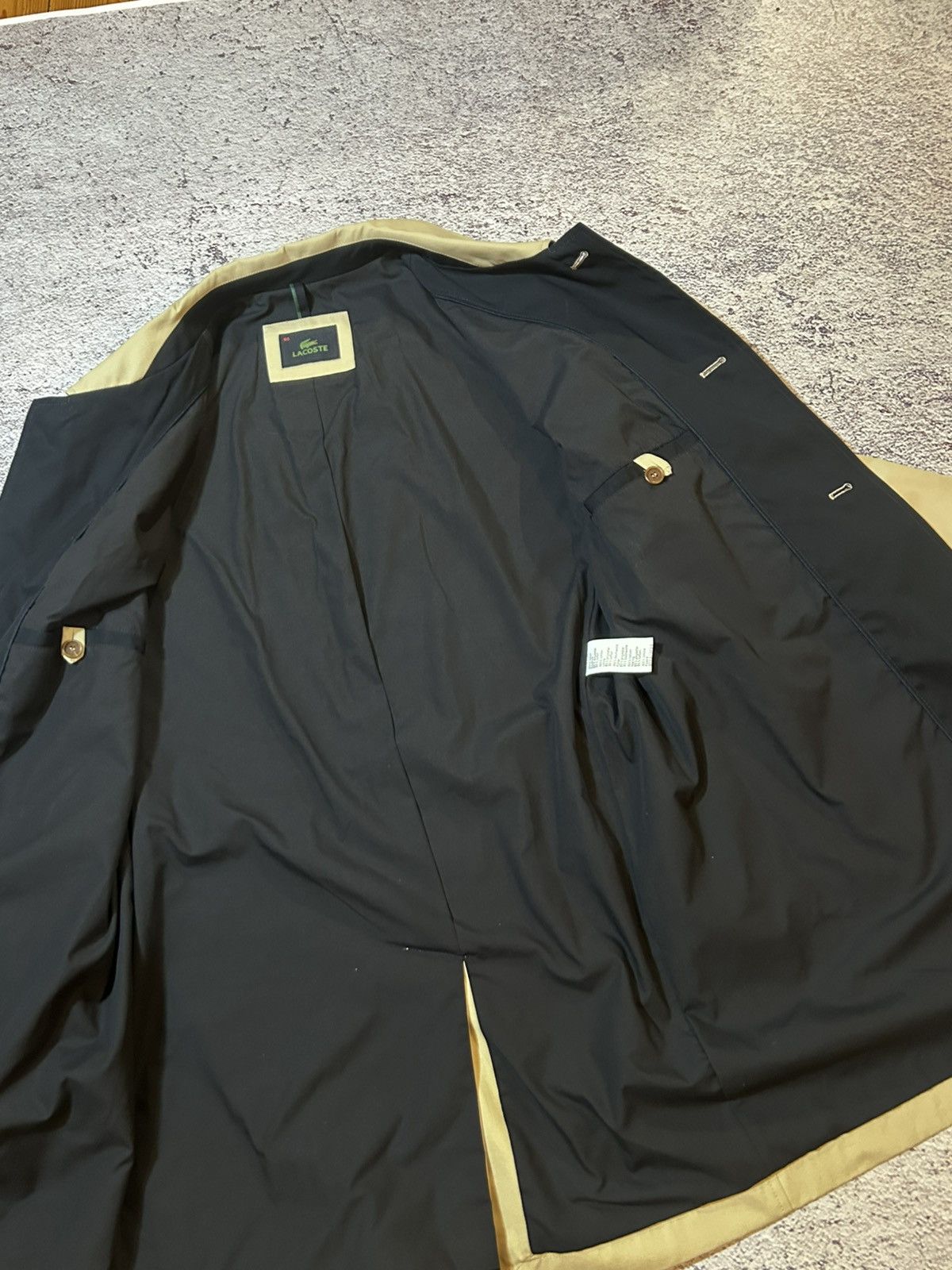Lacoste Lacoste Vintage Beige Trench Coat Classic Mac Coat Size 60 Size US L / EU 52-54 / 3 - 9 Thumbnail