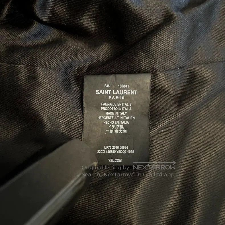 Saint Laurent Paris Saint Laurent Leather Biker Jacket- Size XS / US 0-2 / IT 36-38 - 4 Thumbnail