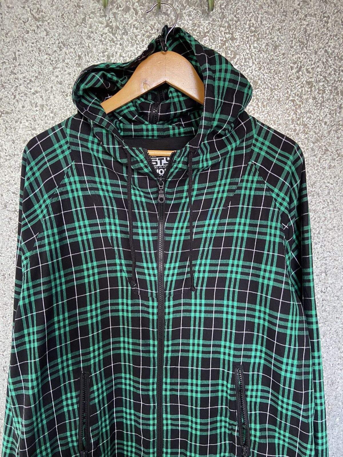 Flannel 5TY6 jacket zipper hoodies Size US L / EU 52-54 / 3 - 2 Thumbnail