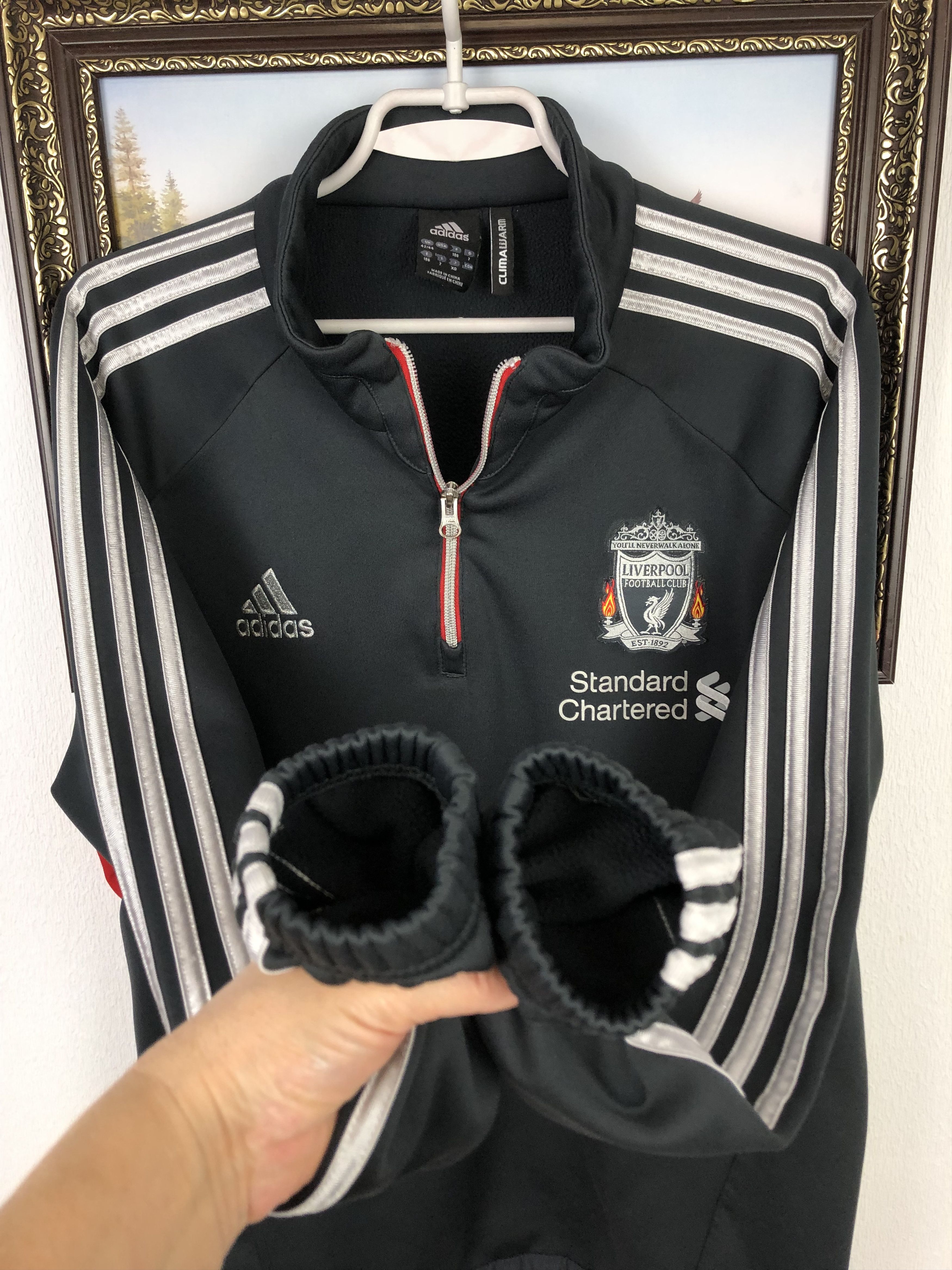 Adidas Vintage Adidas Liverpool Football Jacket Track Top Train Size US L / EU 52-54 / 3 - 4 Thumbnail