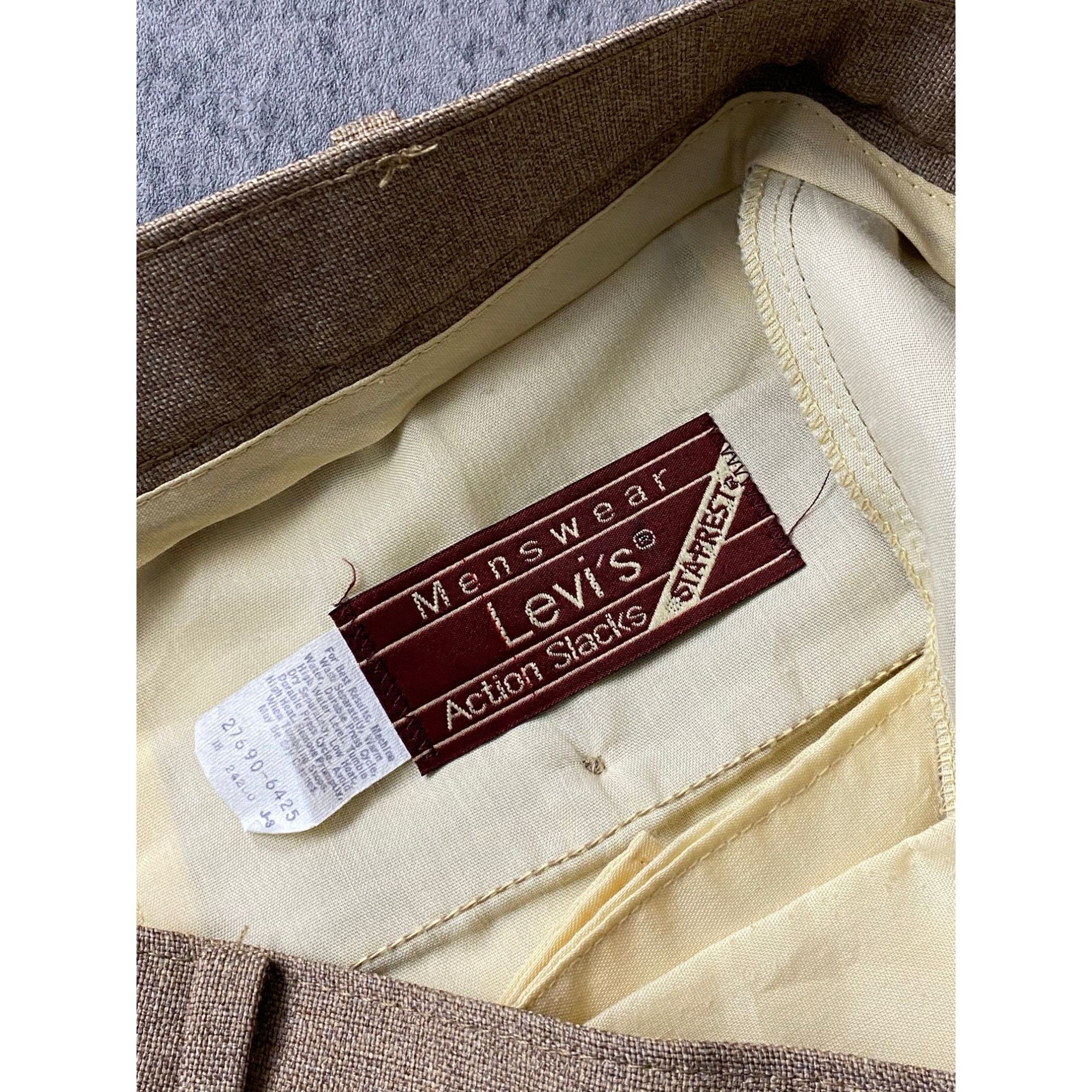 Levi's × Vintage Vintage Levi's Pant Pleated Action Slacks Size US 37 - 5 Thumbnail
